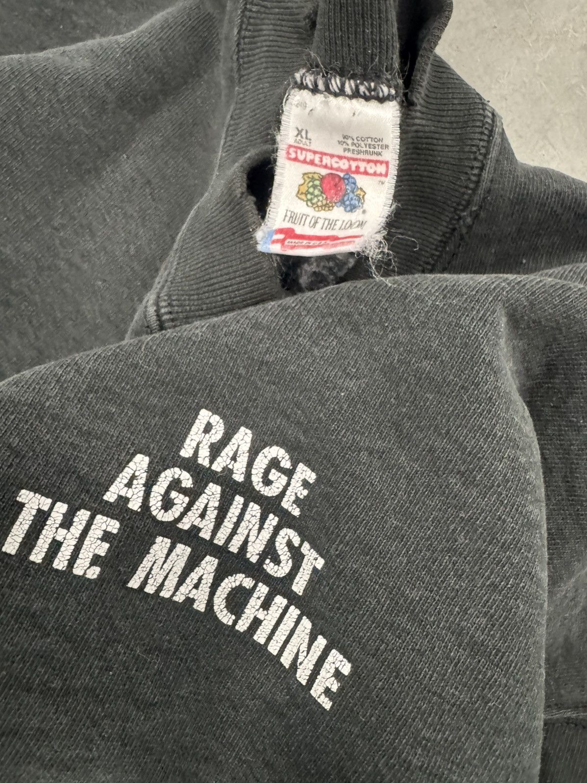 Vintage Rage Against the Machine 1992 backstage crew only sweatshirt Size US XL / EU 56 / 4 - 1 Thumbnail