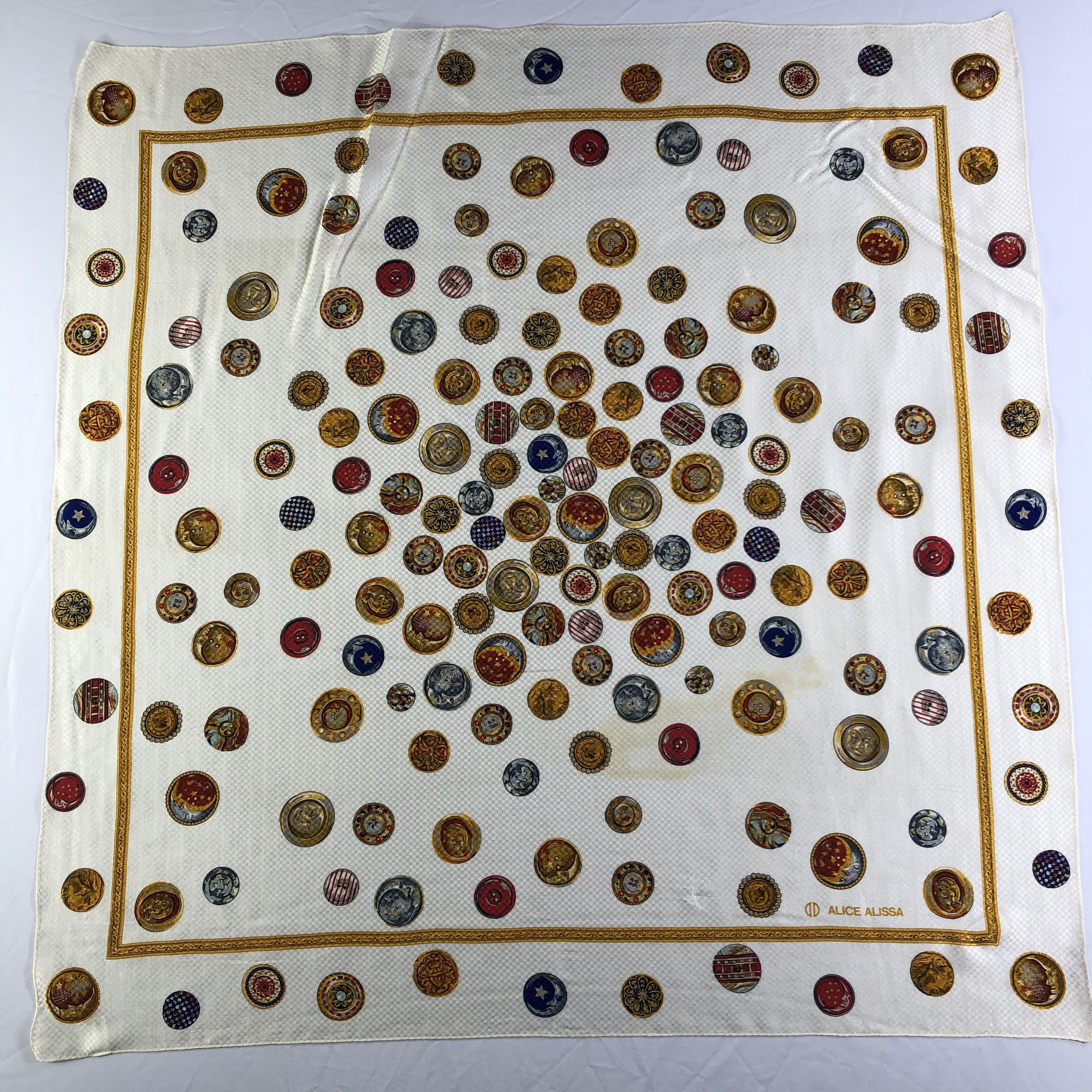 Vintage Vintage Alice Alissa Silk Scarf Size ONE SIZE - 2 Thumbnail