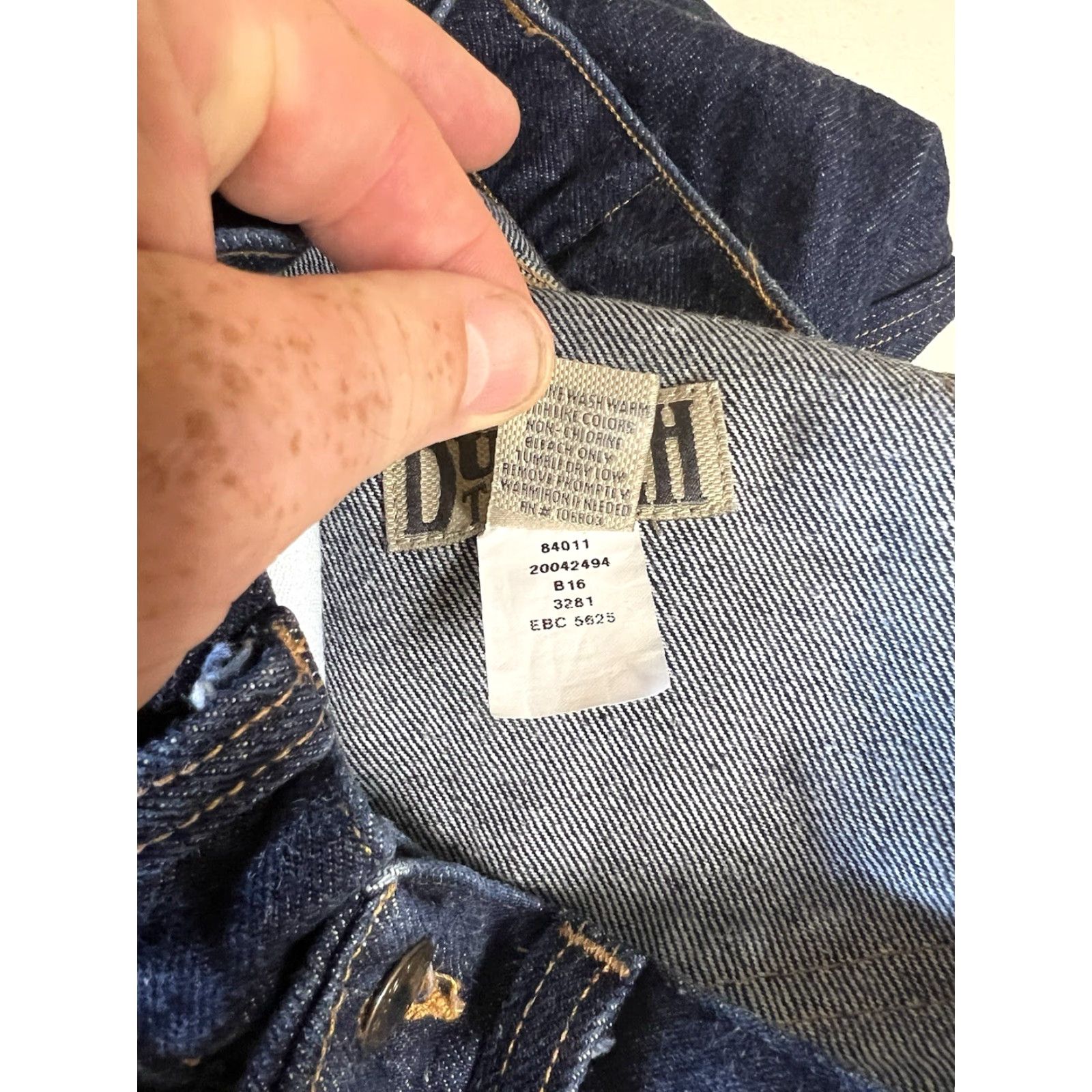 Denime Duluth Jeans Mens 32x30 Blue Denim Work Wear Triple Stitched USA Made Regular Fit 5-Pocket Denim Jeans Size US 32 / EU 48 - 3 Thumbnail