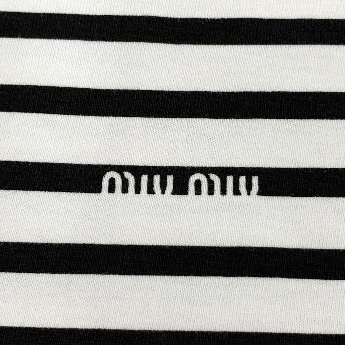 Miu Miu Miu Miu Color Block Stripe Short Sleeve T-shirt K26WX Size M / US 6-8 / IT 42-44 - 5 Thumbnail