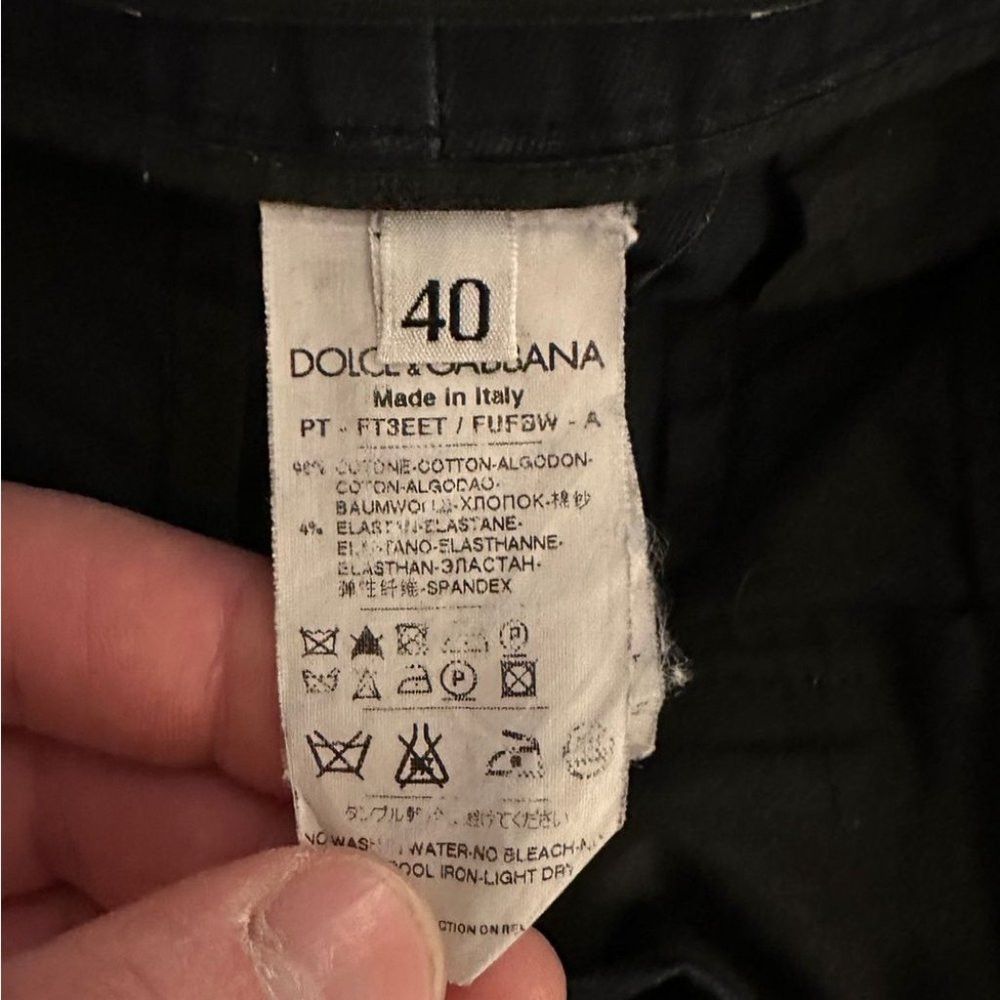 Dolce & Gabbana Dolce & Gabbana Black Pants Women’s Size 40 EU/ 4 US Size 27" / US 4 / IT 40 - 8 Thumbnail