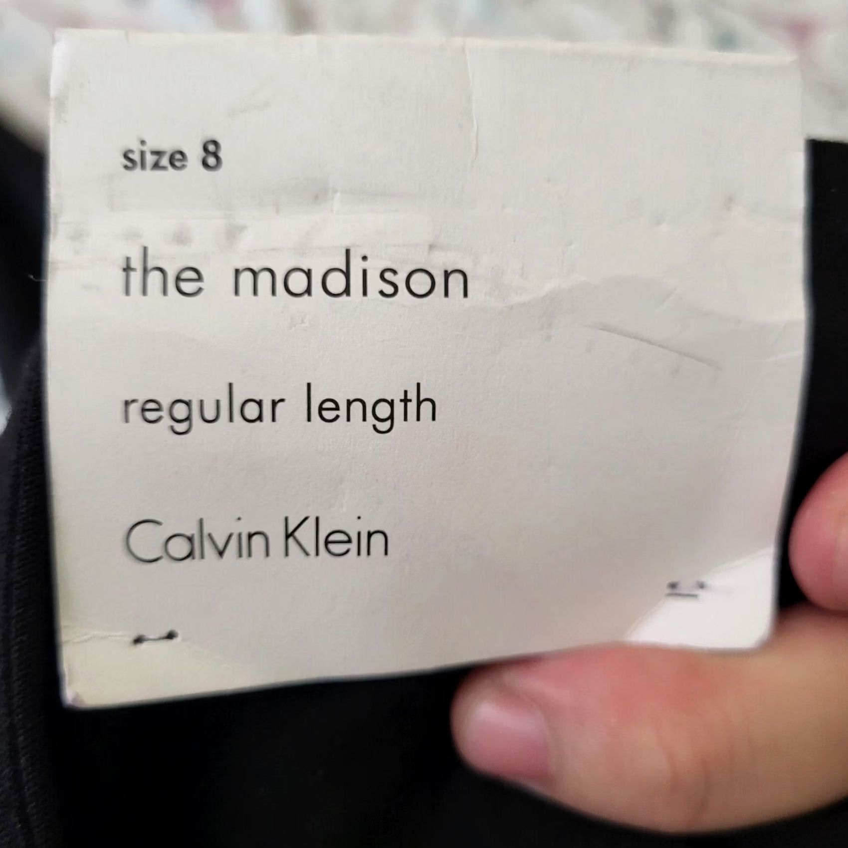 Calvin Klein Calvin Klein Women's Dress Pants Black the Madison Regular Length Size 8 Size 30" / US 8 / IT 44 - 3 Thumbnail