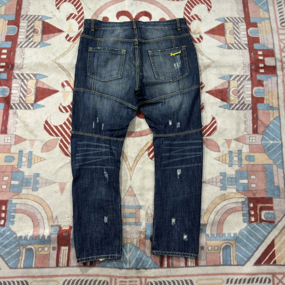 Dsquared2 Dsquared2 Italy Distressed Denim Mod 74 LA 264 - Size 36 Size US 36 / EU 52 - 6 Thumbnail