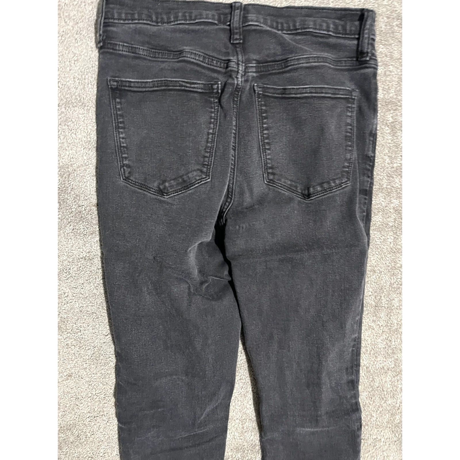 J.Crew J.CREW Jeans Women 9” High-Rise Skinny Black Size 28 Denim Cotton Blend 5-Pocket Womens Size 28" / US 6 / IT 42 - 4 Thumbnail