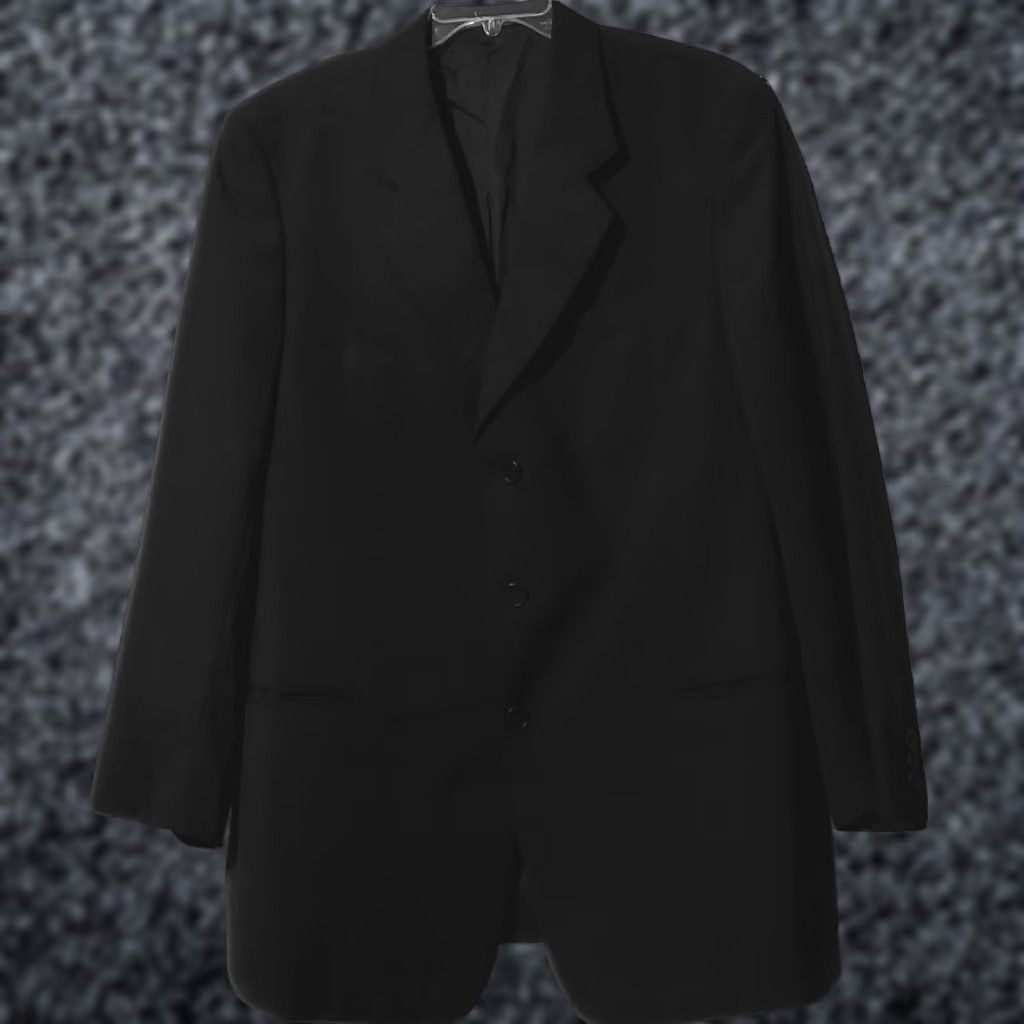 Vintage VINTAGE Mani Men's Black Wool Blend Suit Coat Blazer Sport