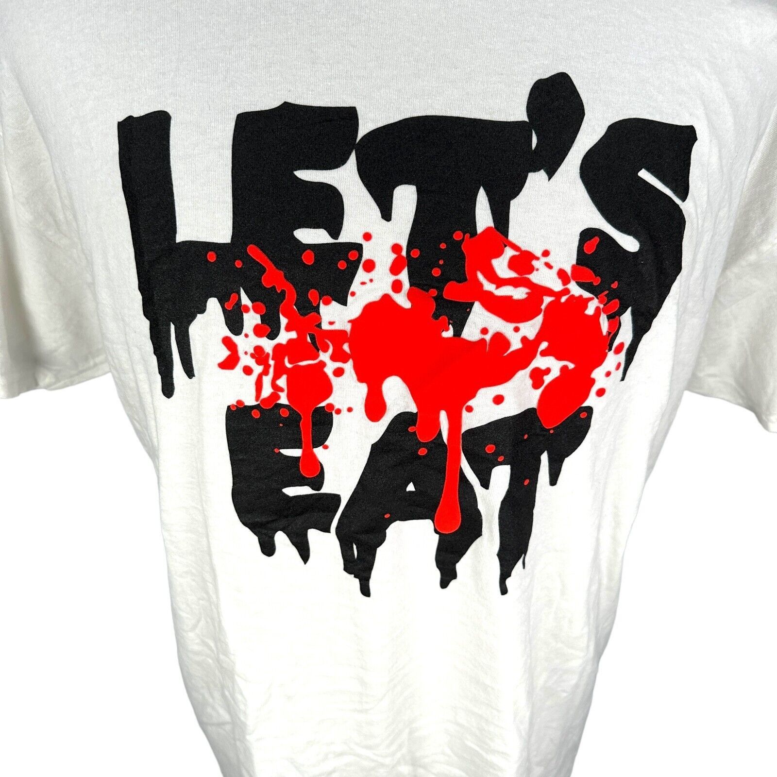 The Unbranded Brand Renfield X Pizzaslime T-Shirt Men XL White Nicholas Eat Rare Size US XL / EU 56 / 4 - 2 Thumbnail
