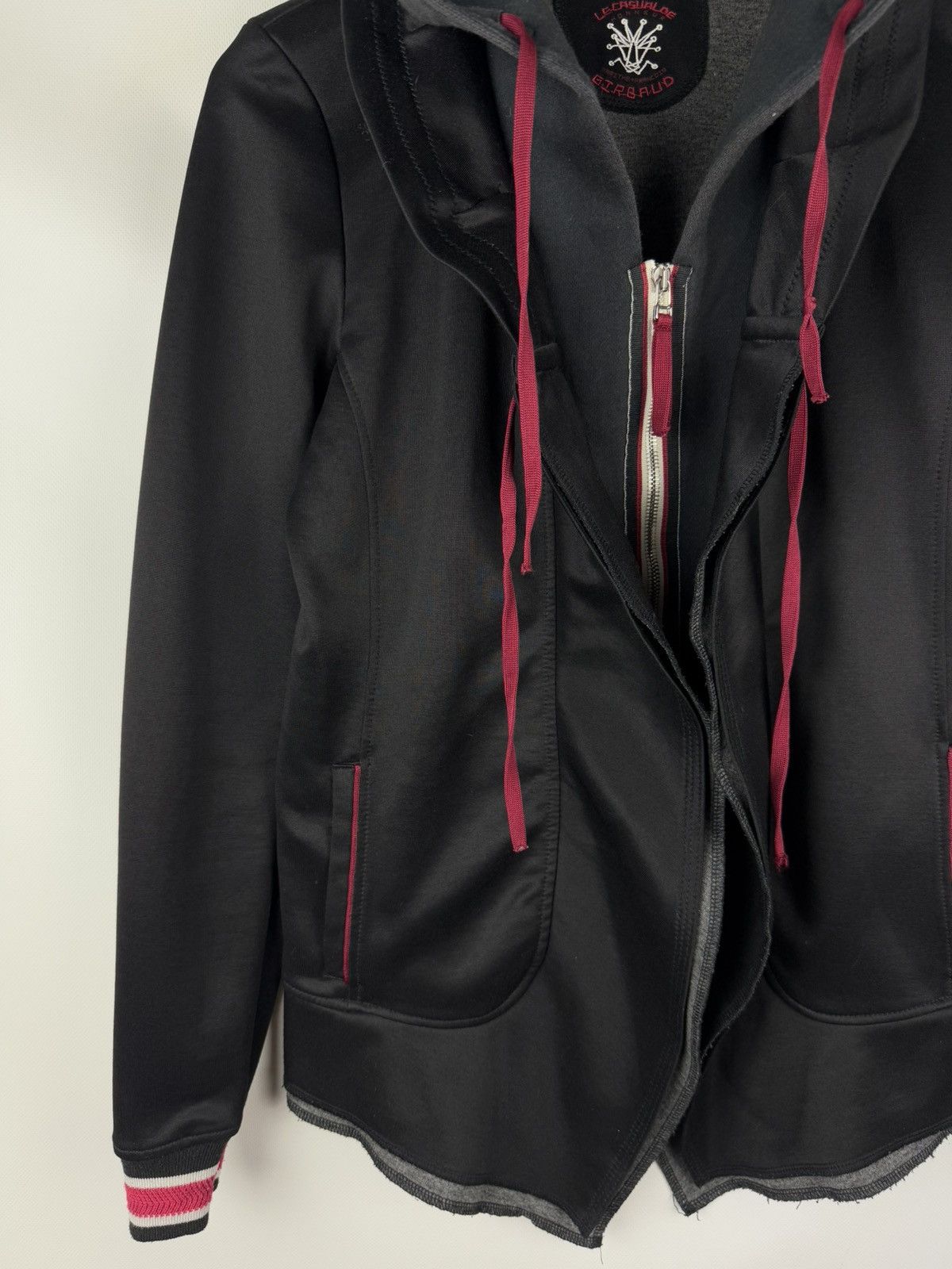 Marithe + Francois Girbaud × Vintage Marithe Francois Girbaud Vintage Avant-garde Full Zip Hoodie Size L / US 10 / IT 46 - 7 Thumbnail