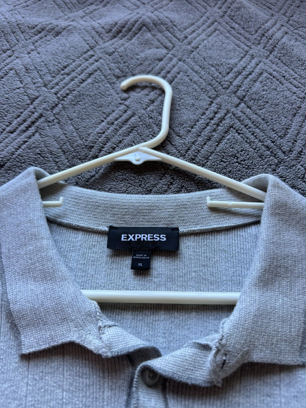 Express Grey Express Knitted Polo Size US XL / EU 56 / 4 - 3 Thumbnail
