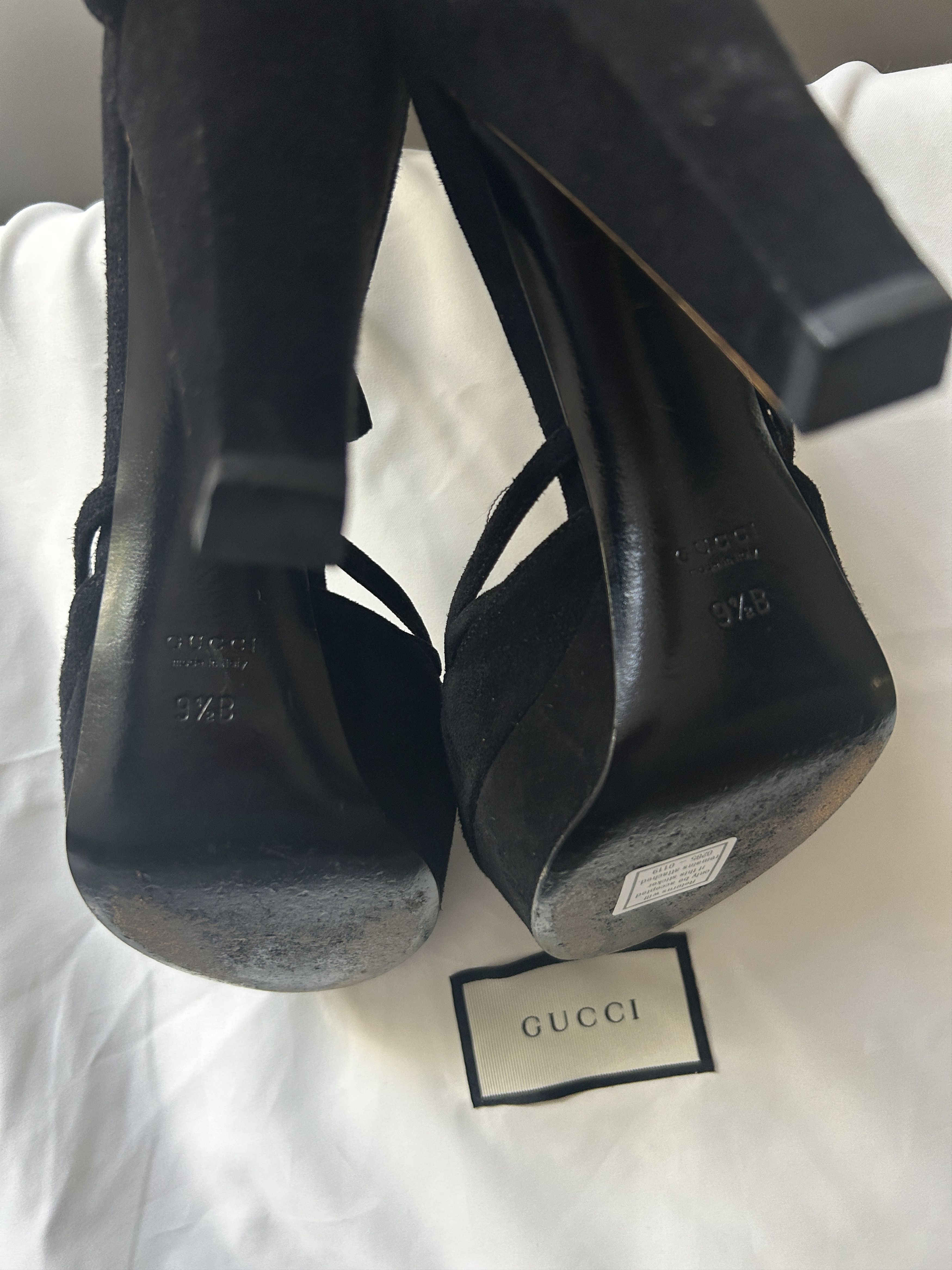 Gucci Gucci Suede Bow Accents D'Orsay Pumps Size US 9.5 / IT 39.5 - 2 Thumbnail