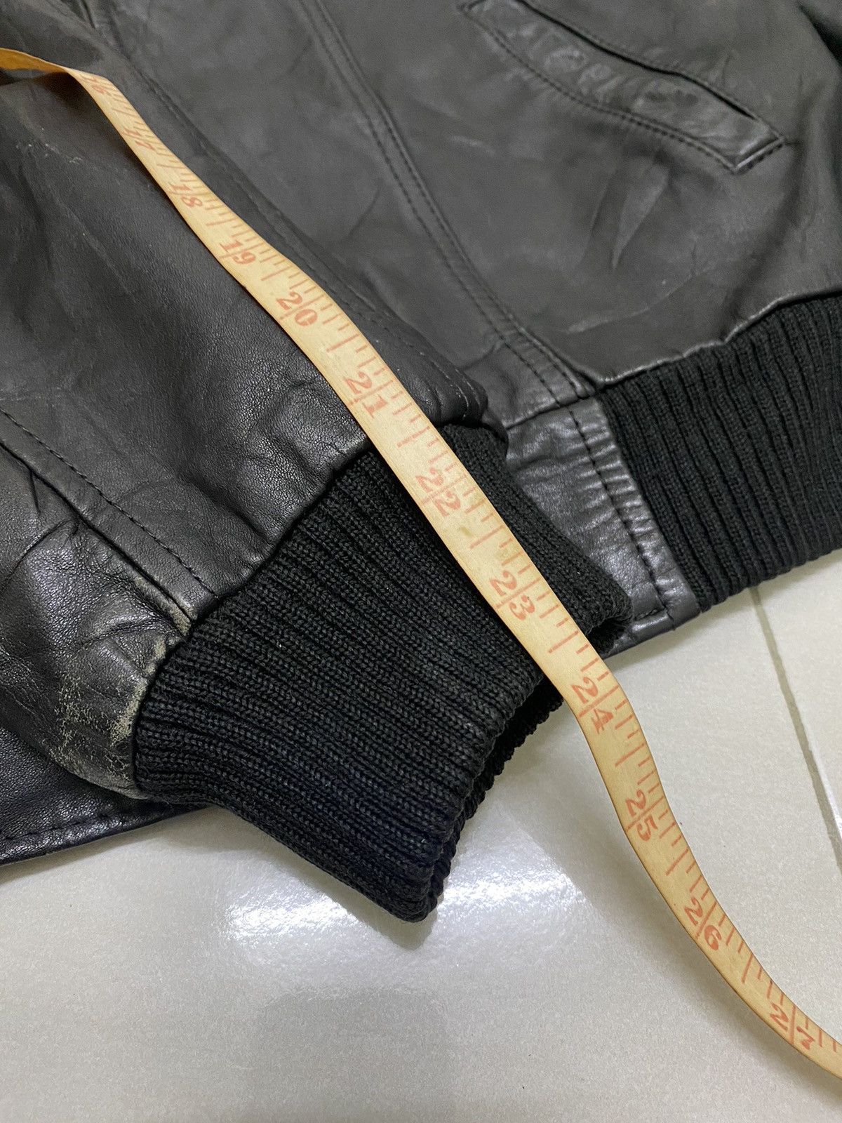 Designer × Japanese Brand × Vintage Vintage Leather Jacket Round neck luxury designers Size US M / EU 48-50 / 2 - 10 Thumbnail