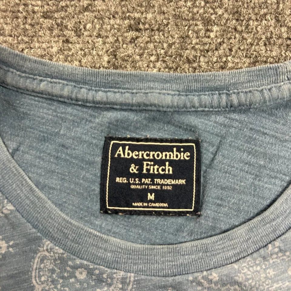 Abercrombie & Fitch Abercrombie & Fitch Shirt Medium Paisley Single Stitch Size US M / EU 48-50 / 2 - 3 Thumbnail