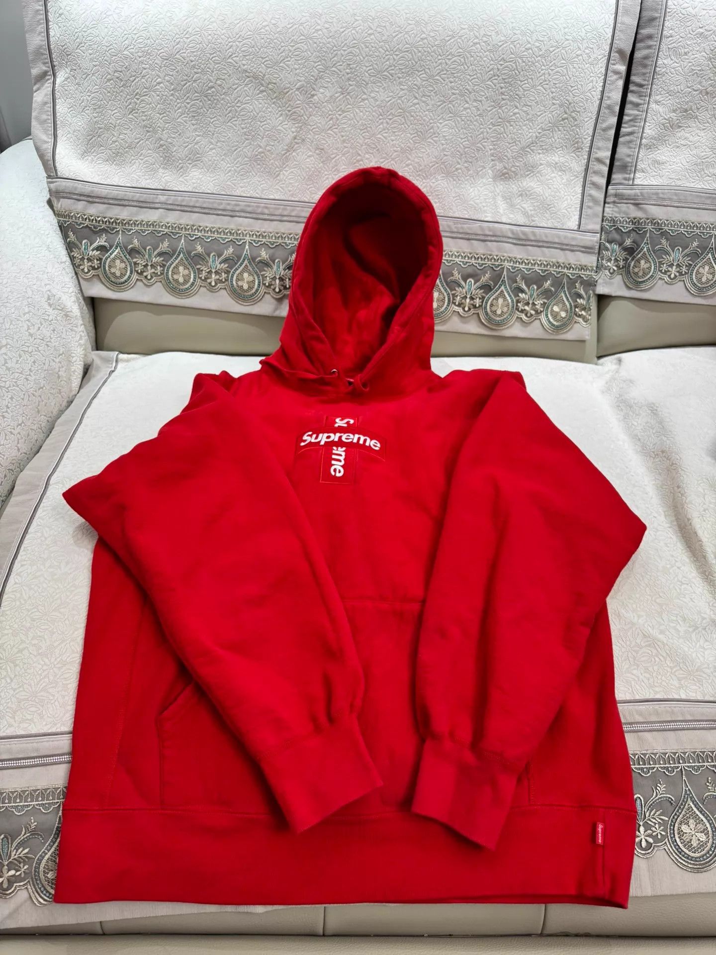 Supreme Supreme 15 Box Logo Red Hoodie L Size US L / EU 52-54 / 3 - 1 Thumbnail
