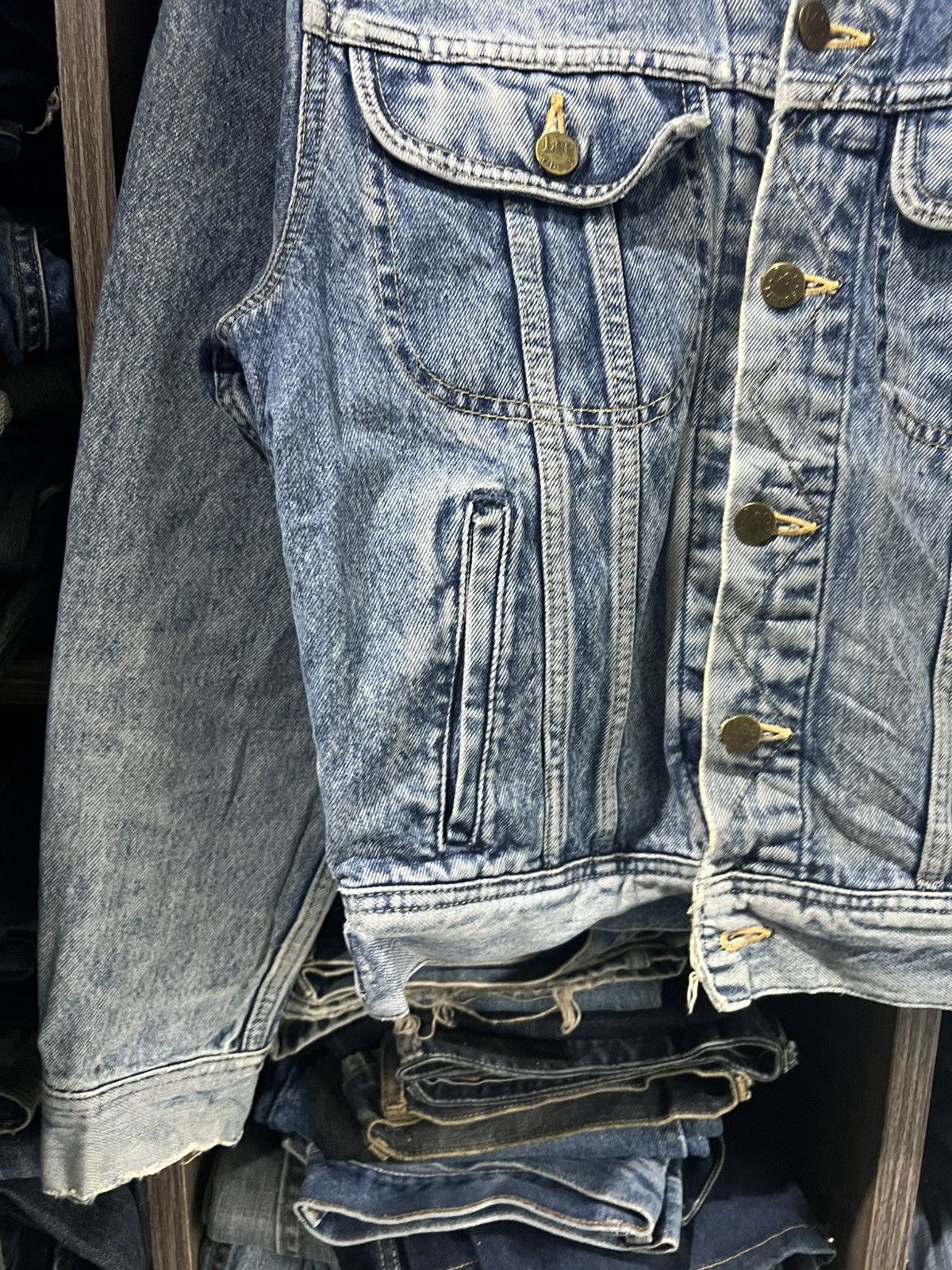 Lee 🔥Vintage Lee Riders x Edwin Denim Trucker Size US S / EU 44-46 / 1 - 6 Thumbnail