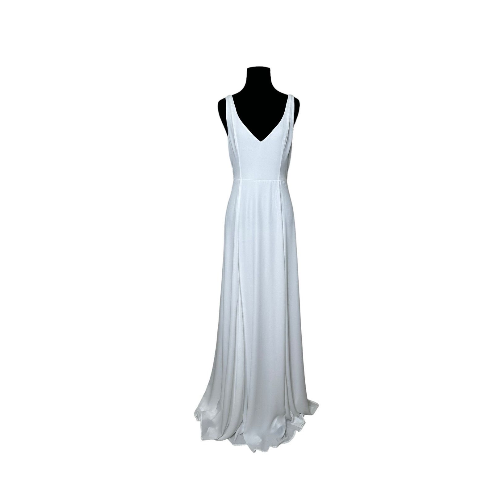 Show Me Your MuMu Show me your Mumu white chiffon wedding dress size M Size M / US 6-8 / IT 42-44 - 13 Thumbnail