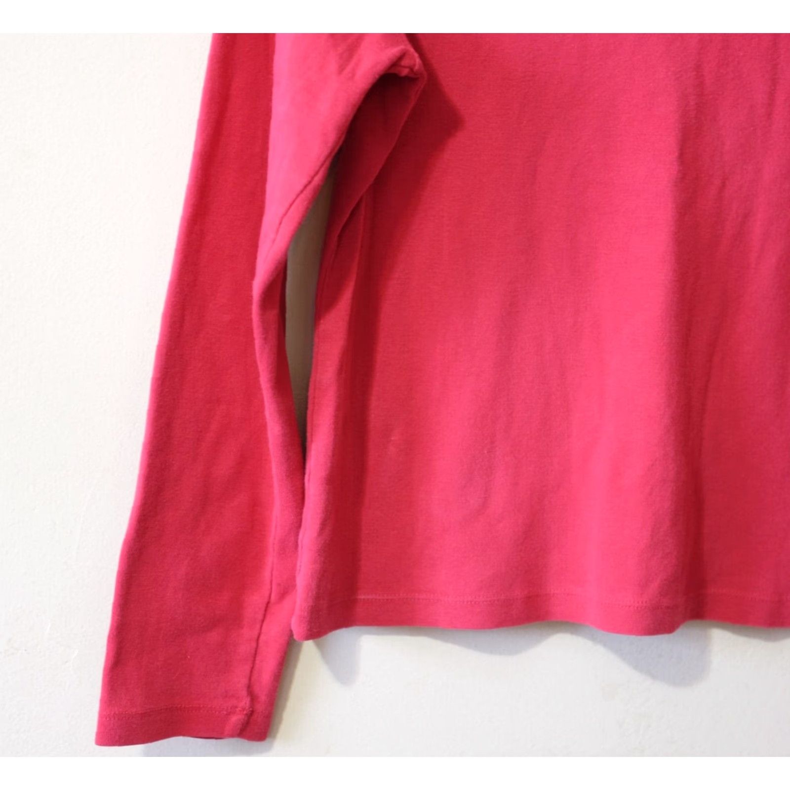 Vintage White Stag V-Neck Top Long Sleeve Red 100% Cotton Women's L Shirts Casual Knit Breathable 100% Cotton Womens S-XL? Size L / US 10 / IT 46 - 7 Thumbnail