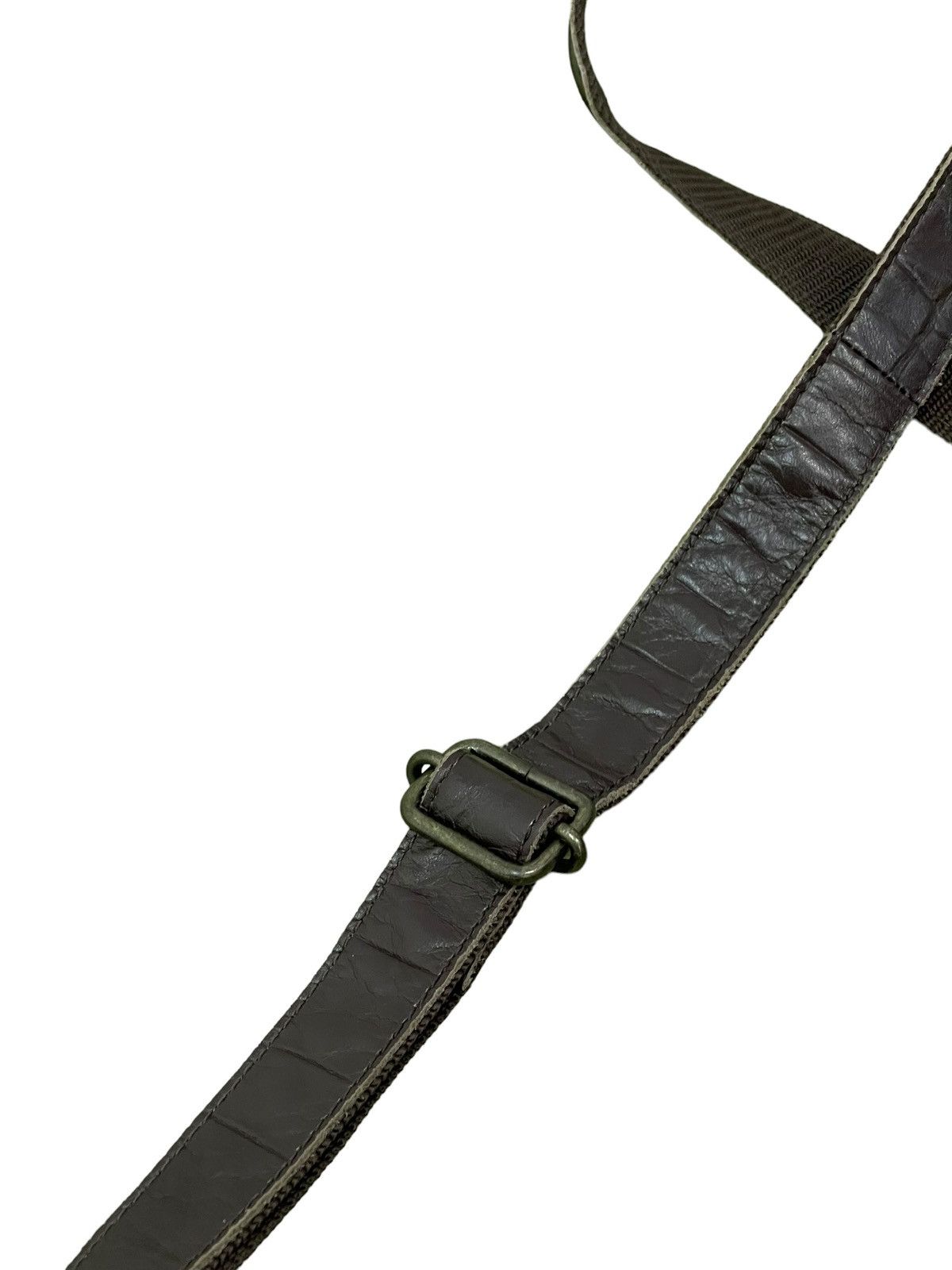 Genuine Leather Crocodile Embossed Full Leather Tumugu Cross Body Bag 3🟩 Size ONE SIZE - 17 Thumbnail