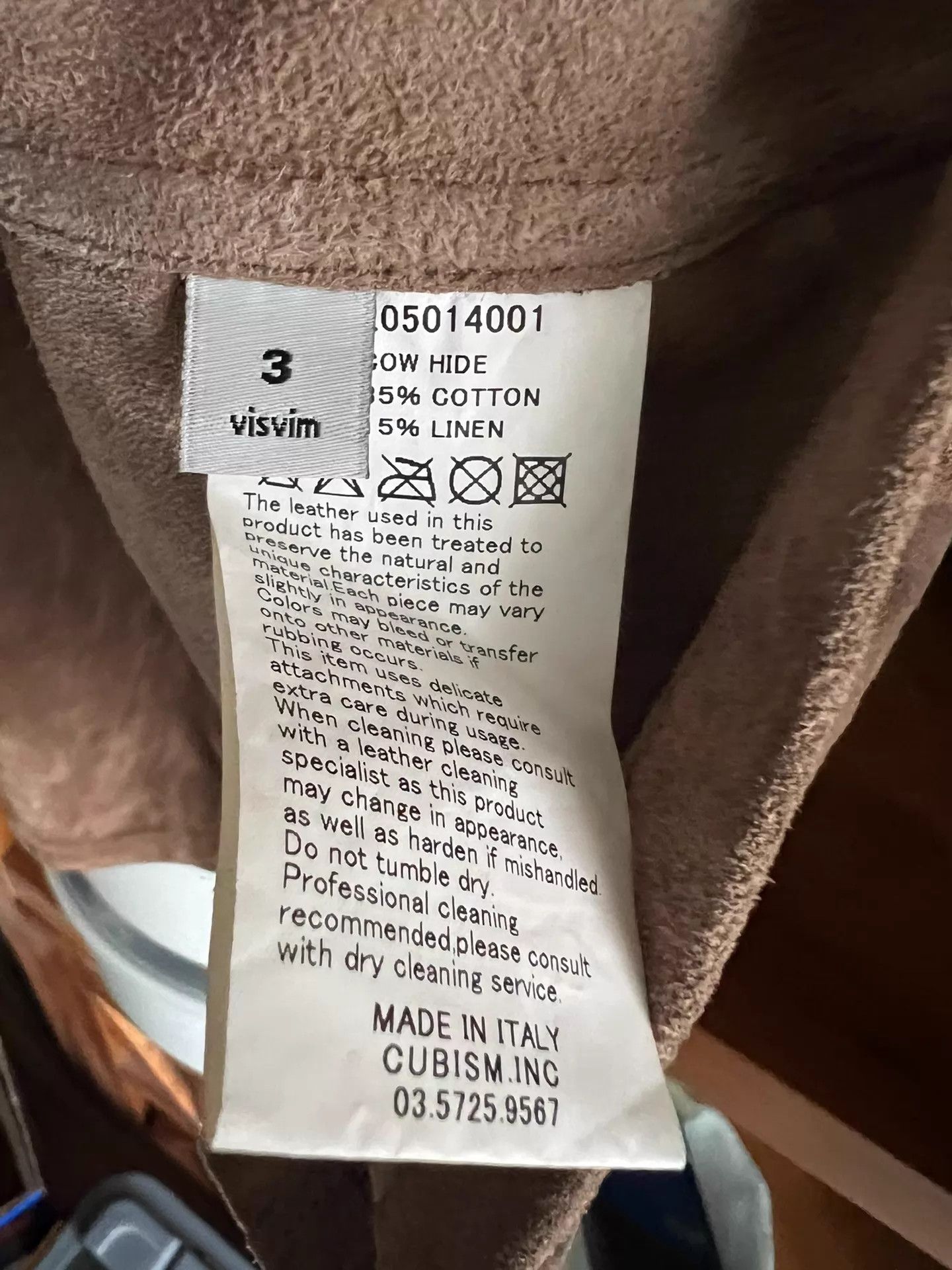 Vintage visvim lugli it 14aw light mauve 3 court jacket Size US L / EU 52-54 / 3 - 7 Thumbnail