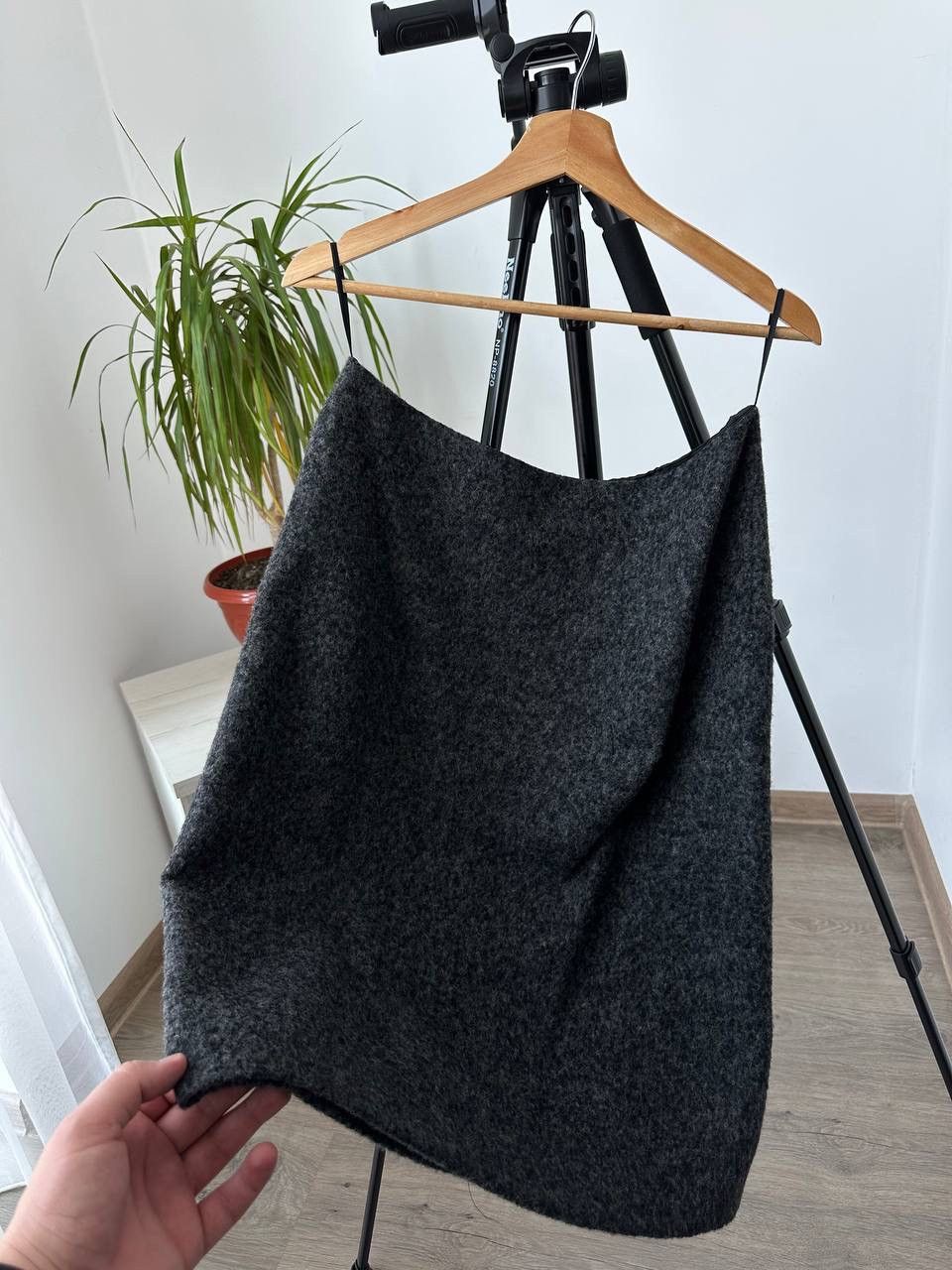 Jil Sander × Vintage Vintage Japanese Jil Sander Gray Alpaca Skirt Size 28" / US 6 / IT 42 - 11 Thumbnail