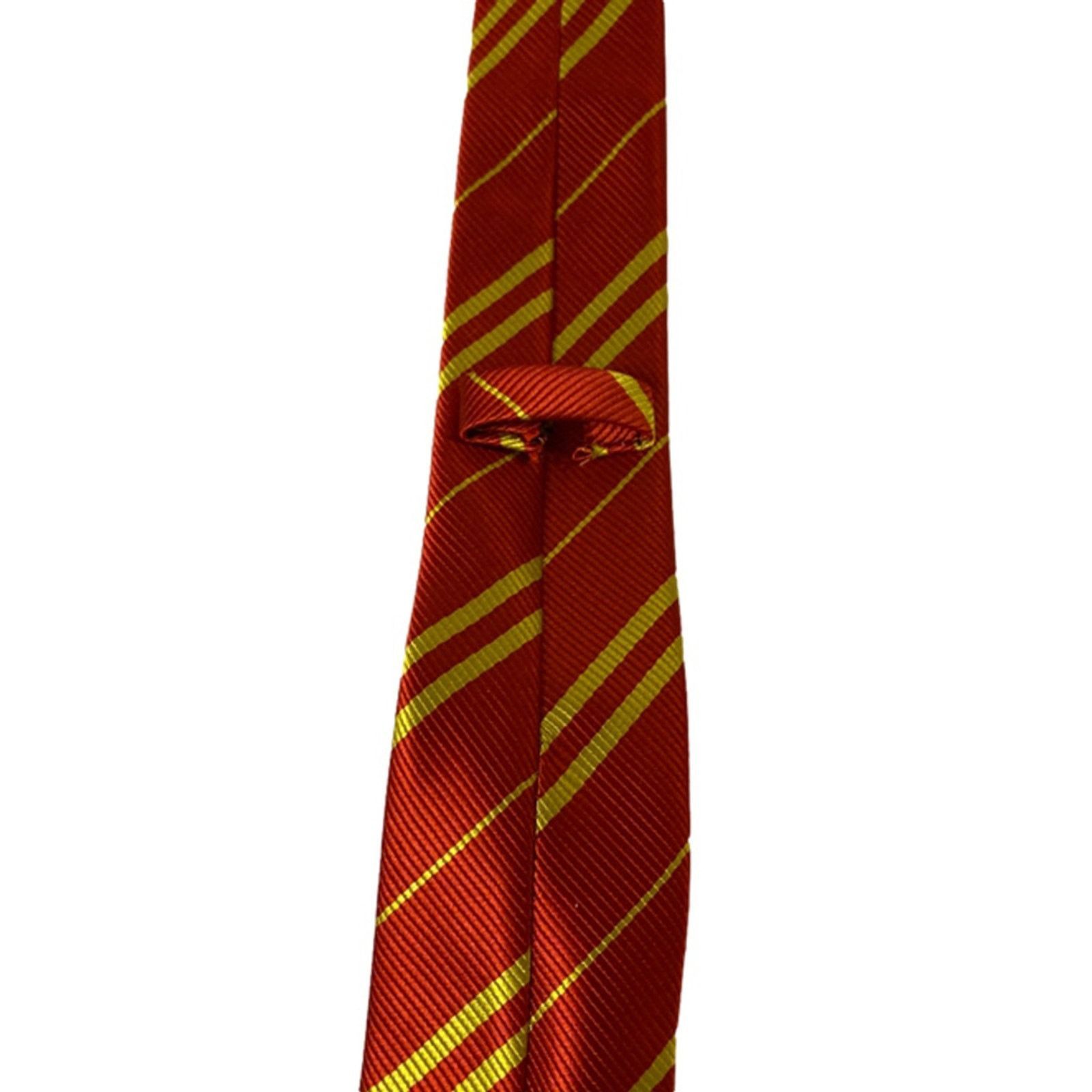 Other Red Yellow Diagonal Stripe Tie Preppy Classic Style 57” Size ONE SIZE - 5 Thumbnail