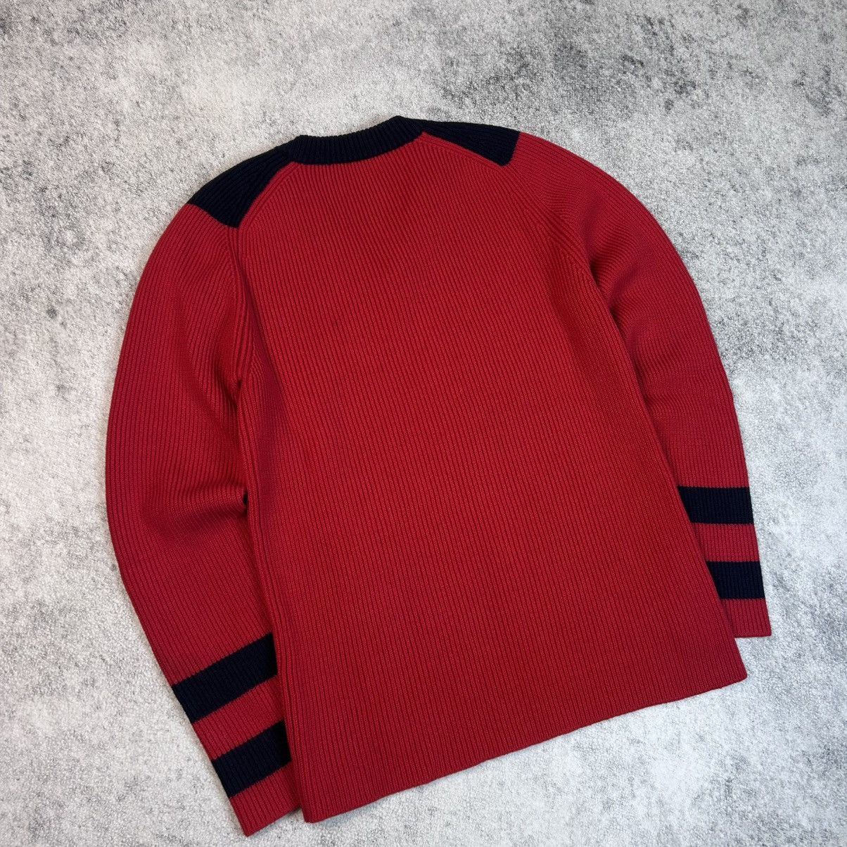 Prada Prada Vintage Y2k Wool V-neck Sweater Jumper Knitwear Pull Size US L / EU 52-54 / 3 - 7 Thumbnail