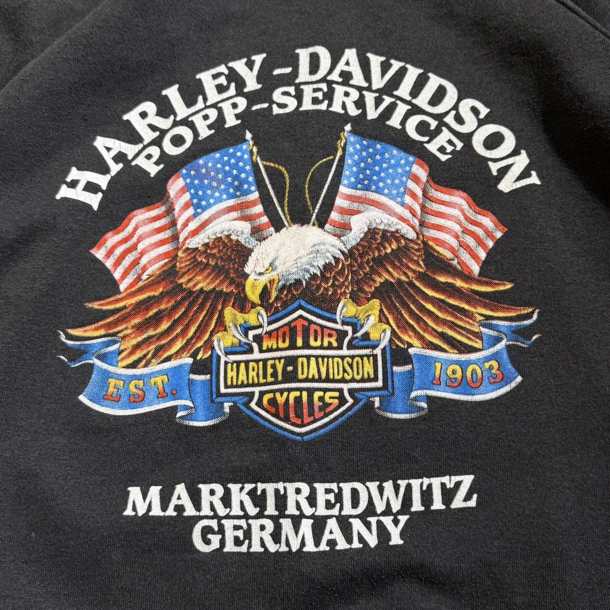 Vintage Vintage 3D Emblem Fort Worth Sweatshirt Harley Davidson 1989 Size US M / EU 48-50 / 2 - 4 Thumbnail