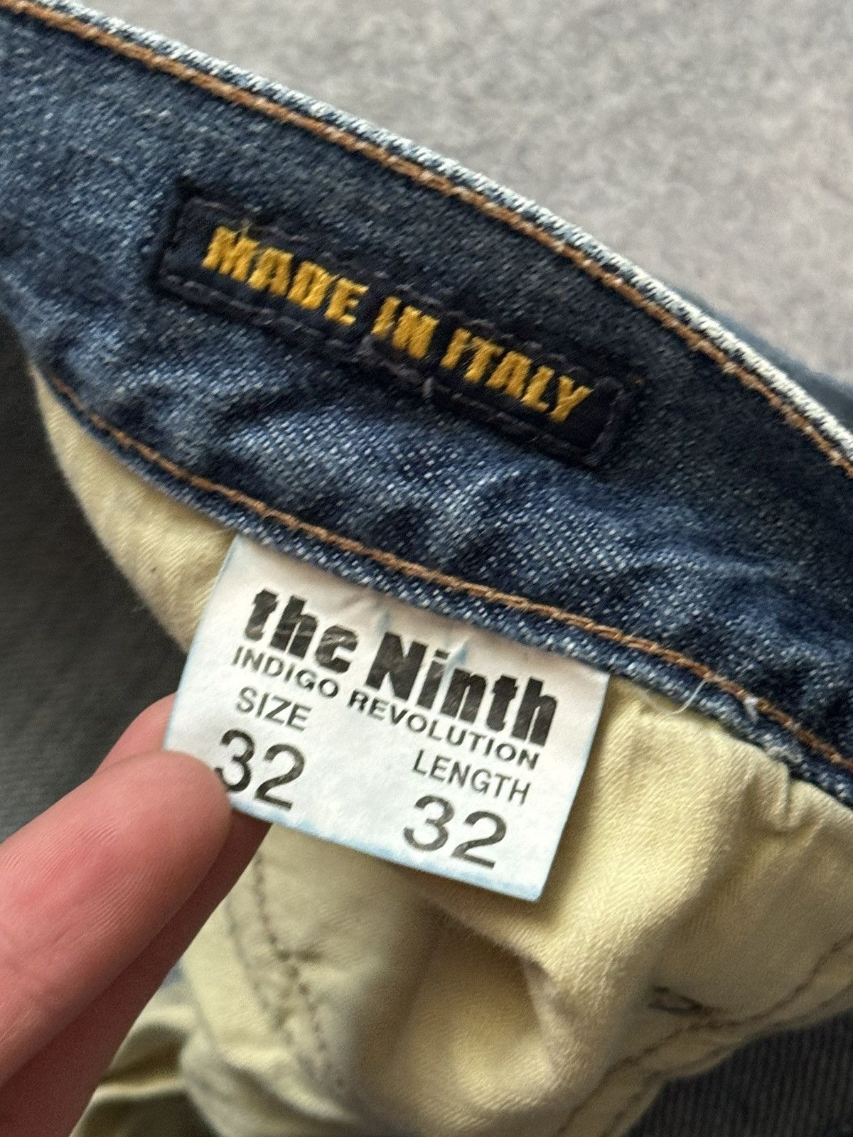Japanese Brand The ninth 32/32 blue denim pant trouser Jean big logo scull Size US 32 / EU 48 - 15 Thumbnail