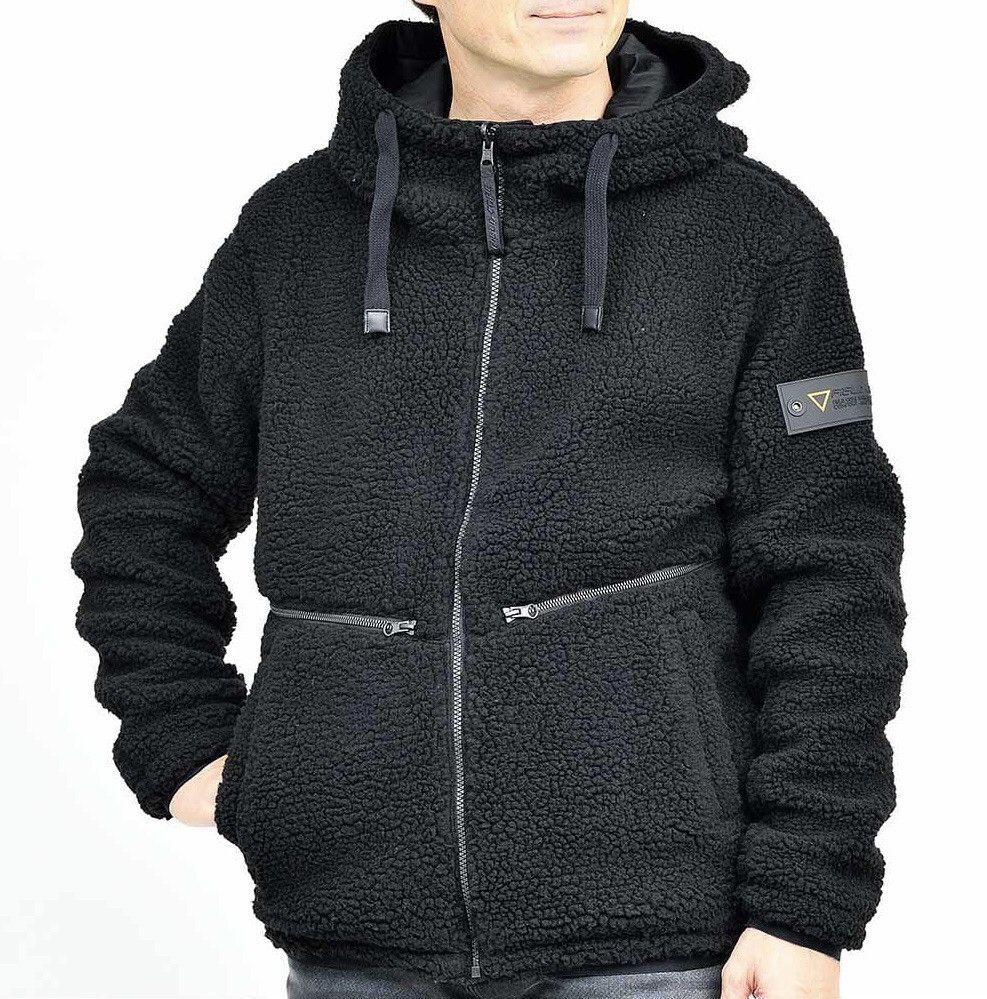 Japanese Brand FIELD CORE Boa Fleece Windproof Reversible Hoodie Jacket Size US M / EU 48-50 / 2 - 1 Thumbnail