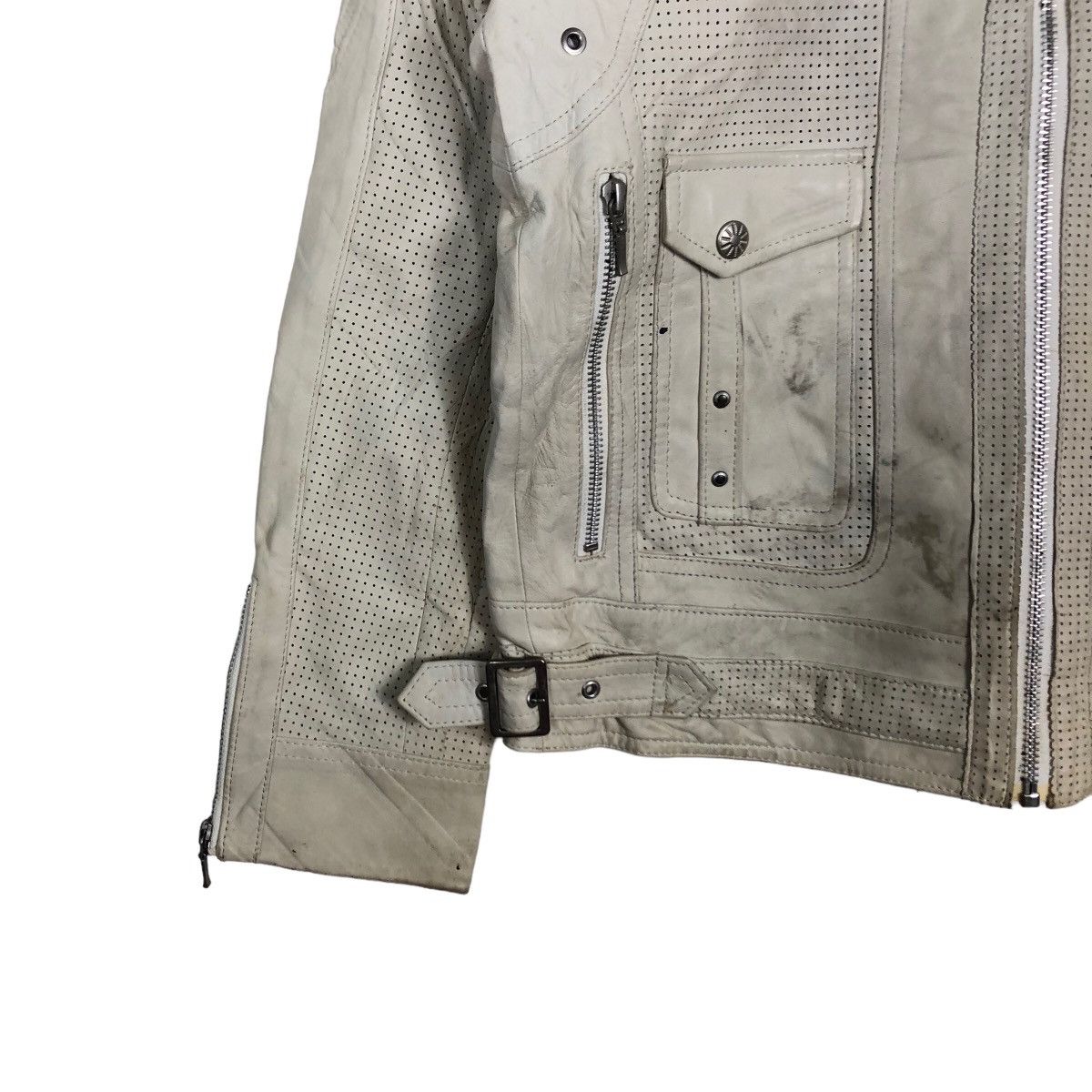 Japanese Brand 🔥Biker Jacket Genuine Leather Angee Bross Schott Perfecto Size US M / EU 48-50 / 2 - 4 Thumbnail