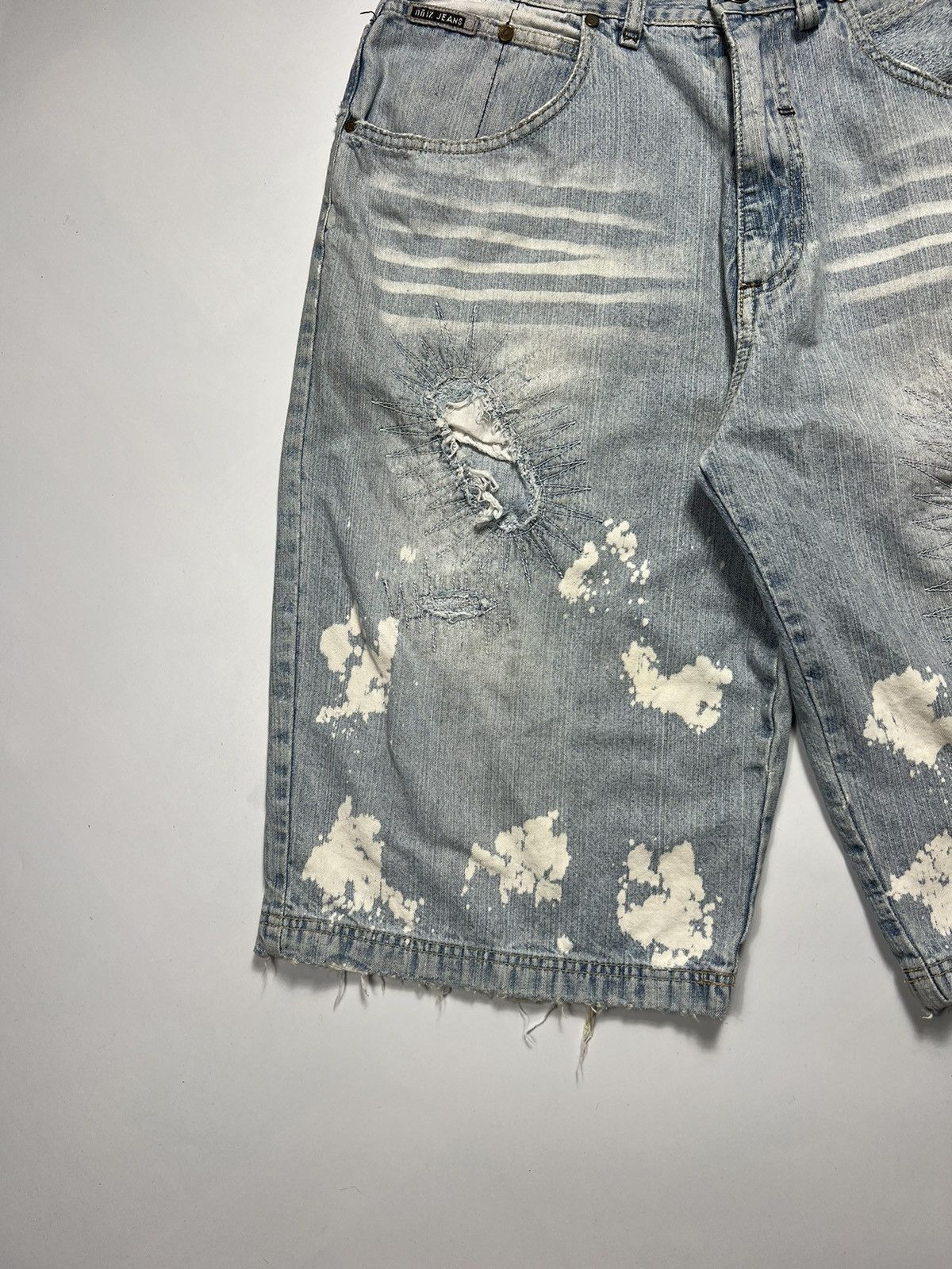 Vintage Vintage Noize Jeans Baggy Distressed Denim Shorts Size US 34 / EU 50 - 2 Thumbnail