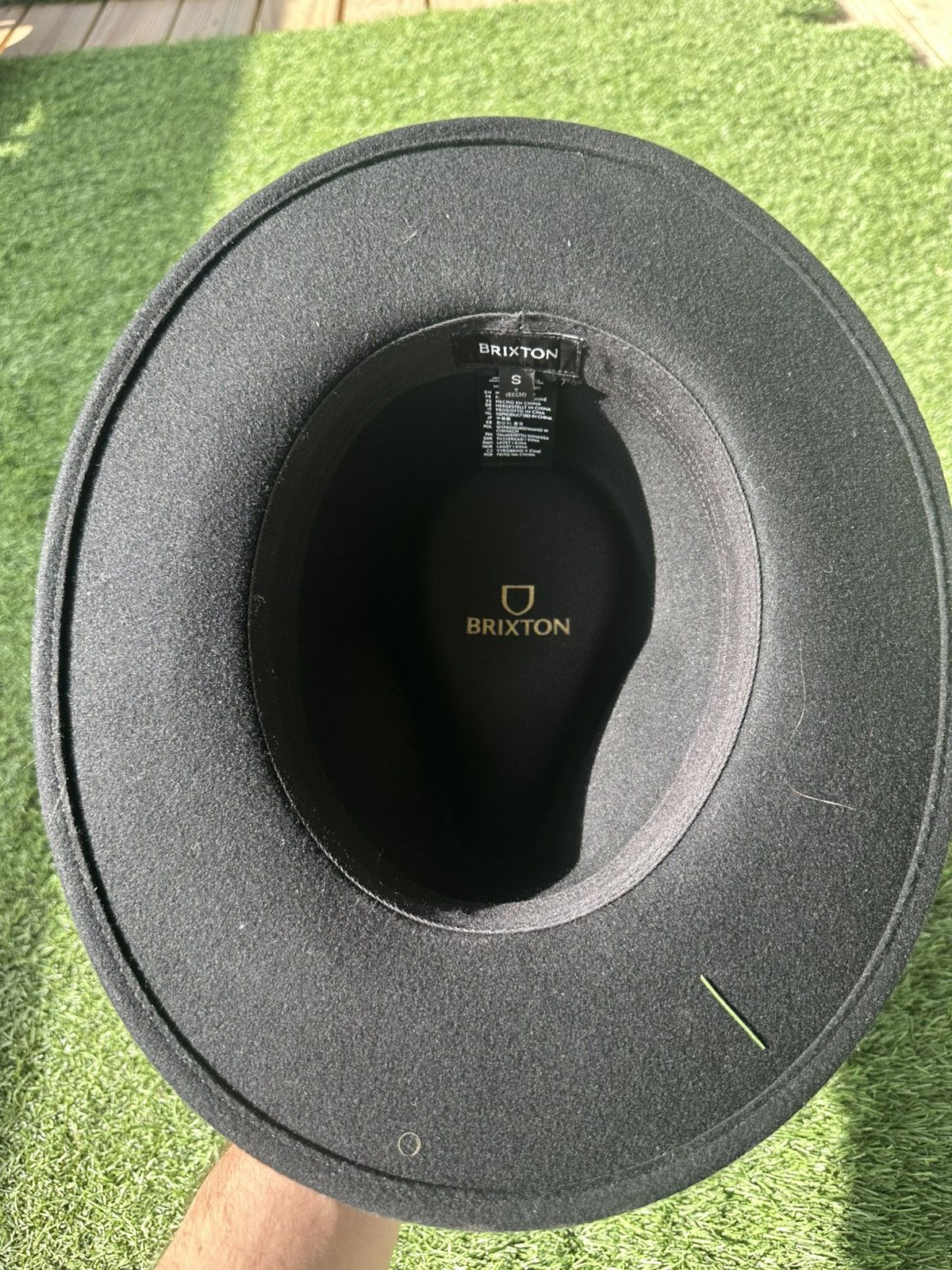 Brixton Brixton Black Felt Rancher Fedora Hat Mens Size Small 56cm Size ONE SIZE - 4 Thumbnail