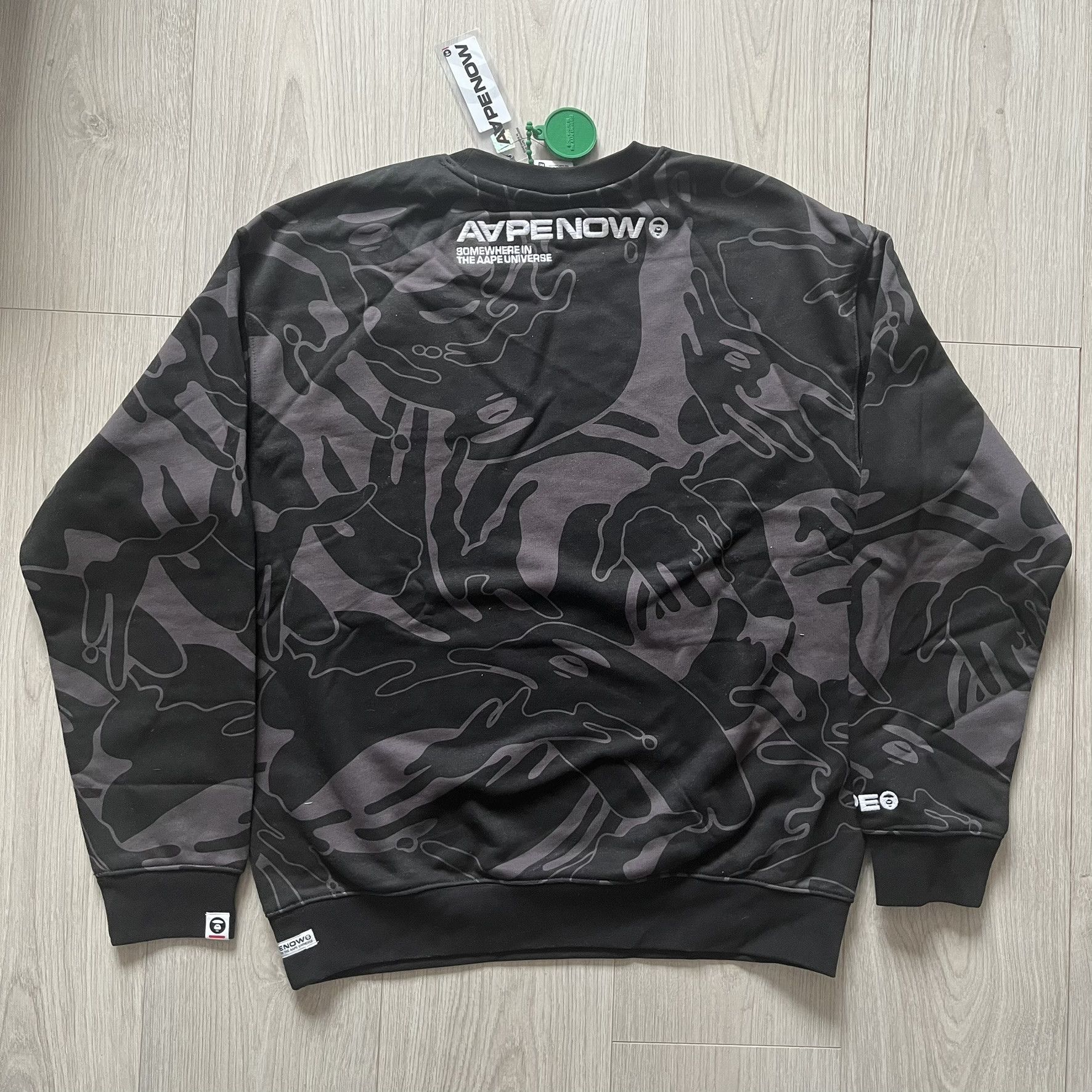 Aape AAPE By Bathing Ape Now Silicon Badge Camo Crewneck Size US M / EU 48-50 / 2 - 9 Thumbnail