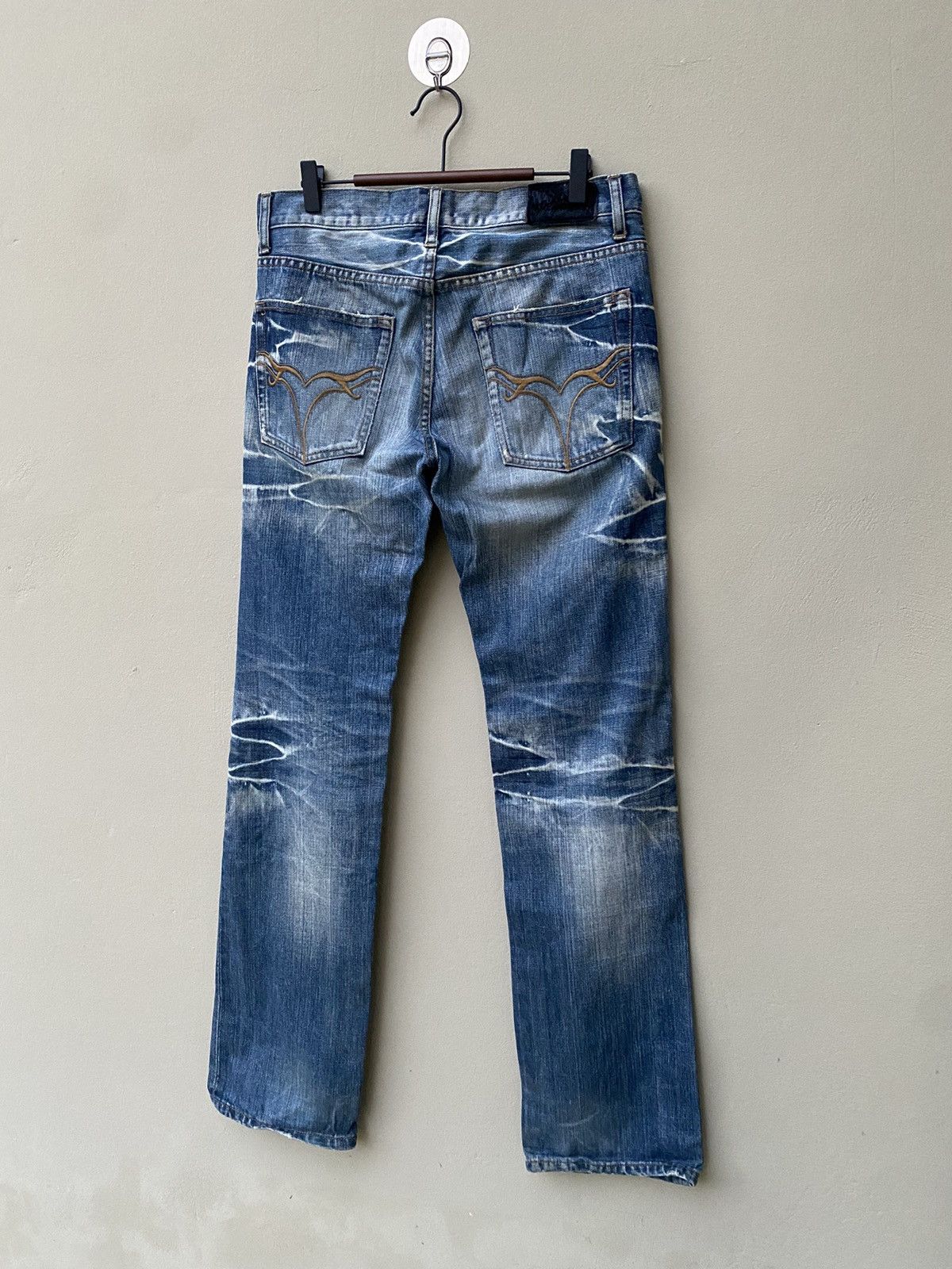 Japanese Brand RARE JACK ROSE NICE DESIGN DISTRESSED JEANS Size US 31 - 3 Thumbnail