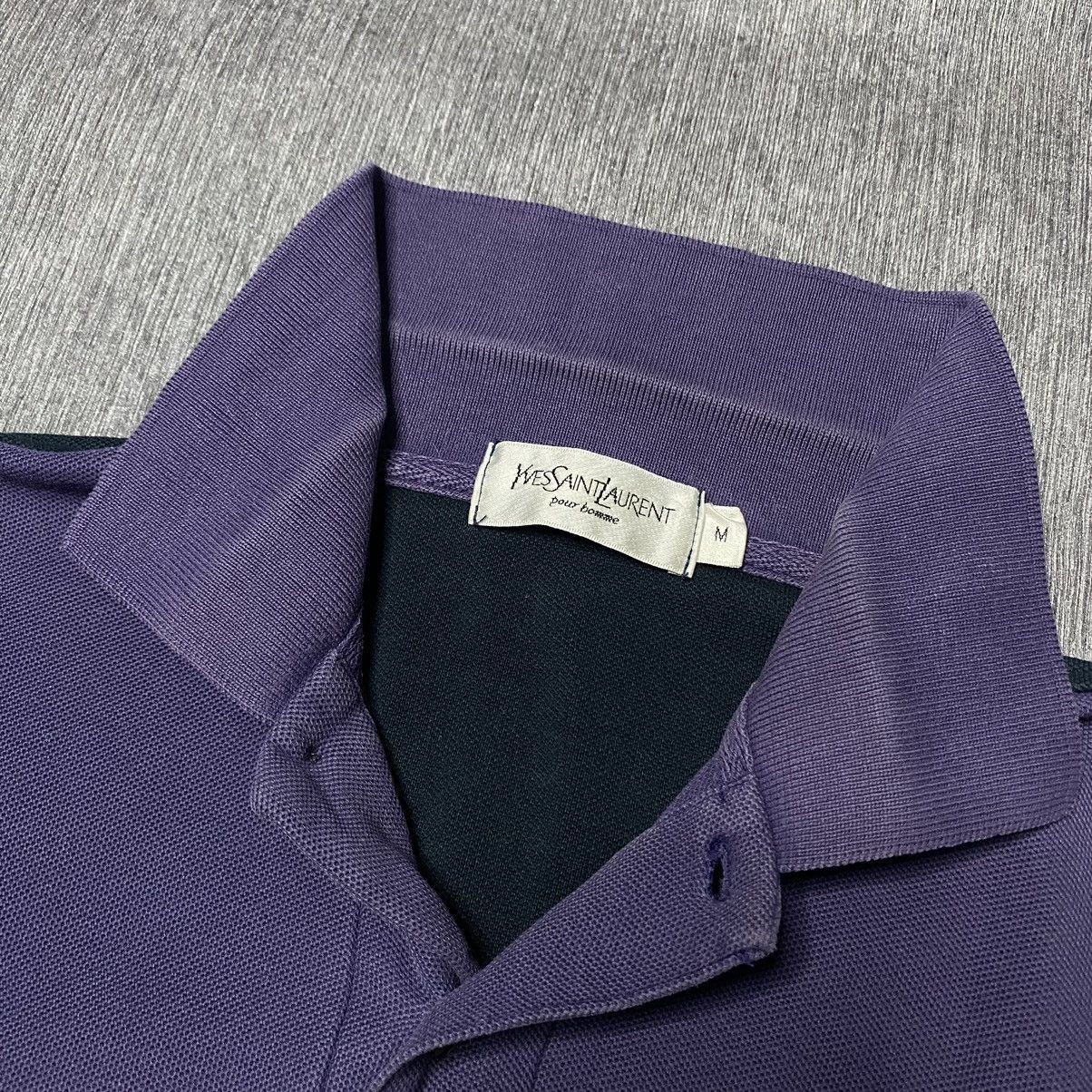 Vintage × Yves Saint Laurent Vintage YSL polo shirt big logo Size US M / EU 48-50 / 2 - 3 Thumbnail