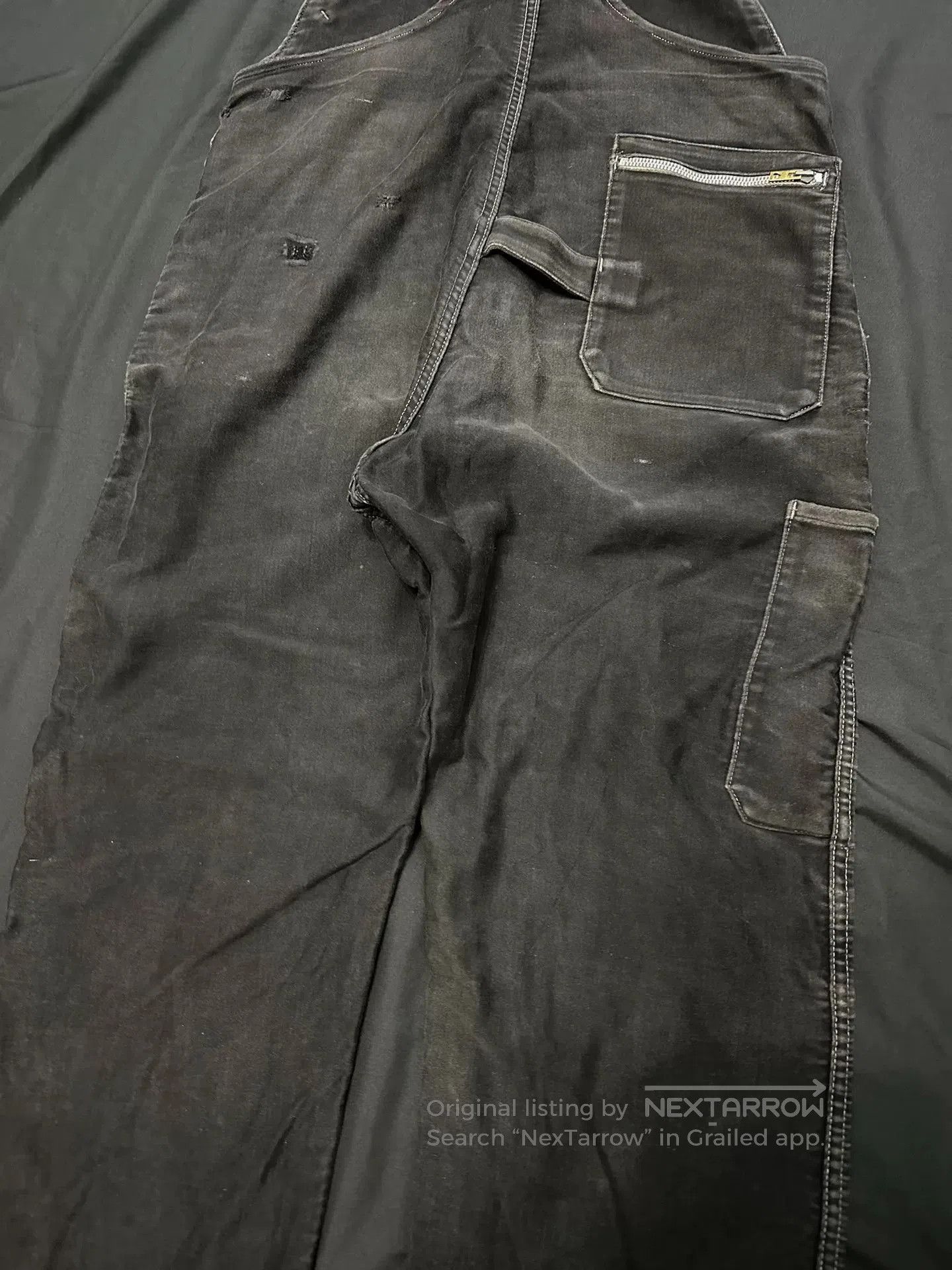 Vintage Vintage 30s Adolphe Lafont Moleskin Overalls. Size US 30 / EU 46 - 9 Thumbnail