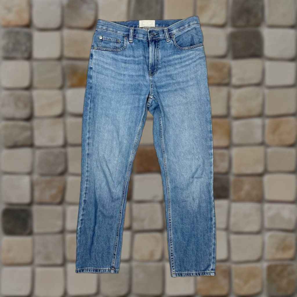 Everlane Everlane The Summer Jeans Women 26 Blue Denim Cotton Mid Rise Straight Leg 30x27 Size 26" / US 2 / IT 38 - 1 Thumbnail