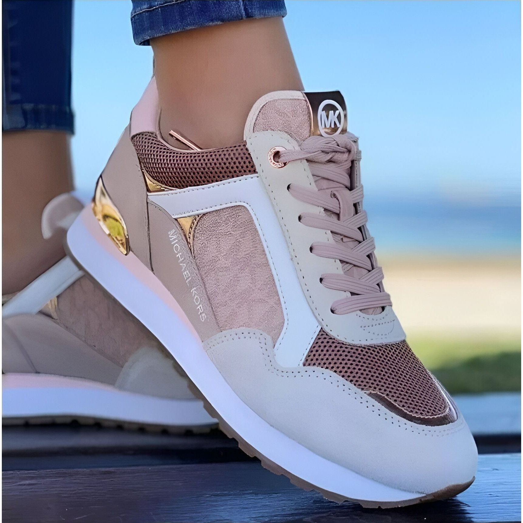 image of New 11 Women's Shoes Michael Kors Wilma Trainer Sneakers S in Pink