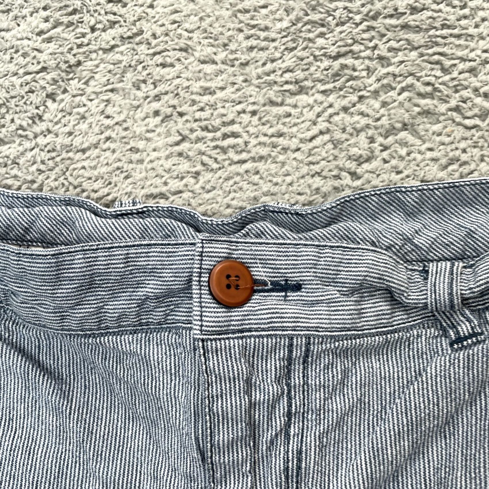 Tommy Bahama Tommy Bahama Shorts Mens 35 Blue Chino Striped Linen Blend Seersucker Resort Shirt? Size US 35 - 4 Thumbnail