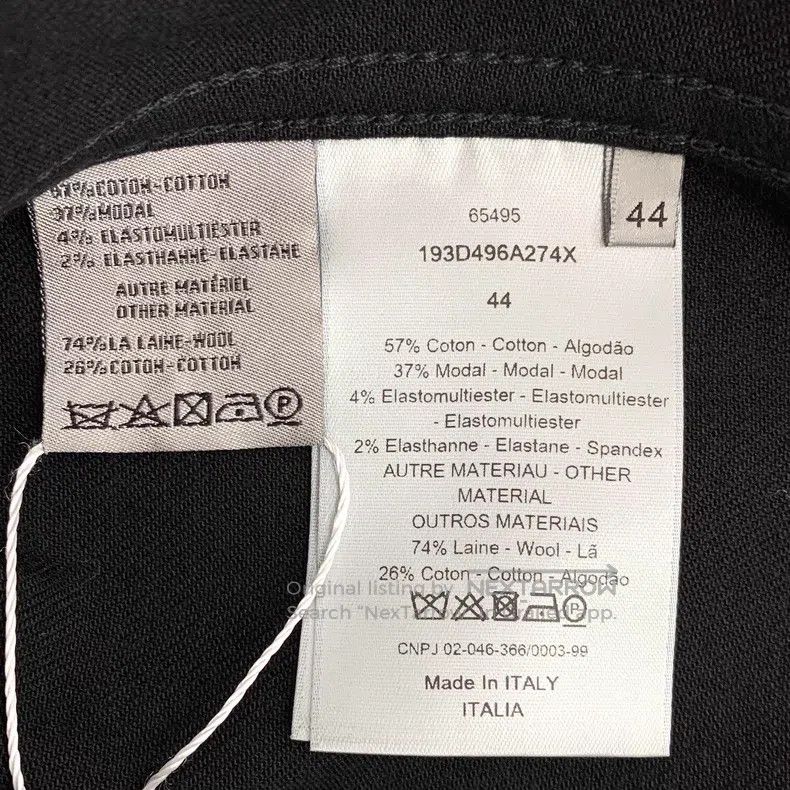 Dior Dior Black logo letter embroidery cotton lapel single-brea Size US S / EU 44-46 / 1 - 6 Thumbnail