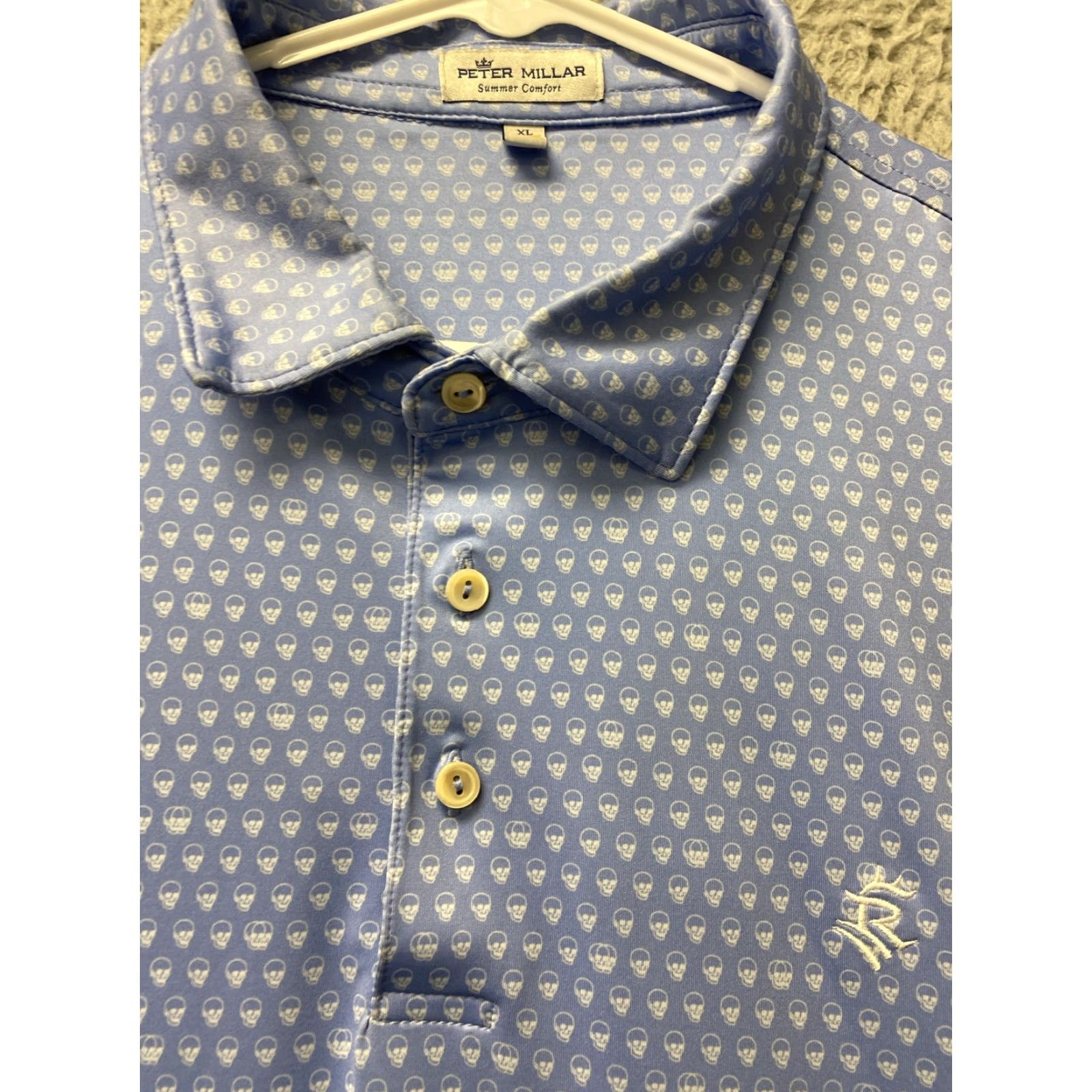 Peter Millar Peter Millar Summer Comfort Polo Golf Shirt Mens XL Loose Fit Blue /44-78 Size US XL / EU 56 / 4 - 3 Thumbnail
