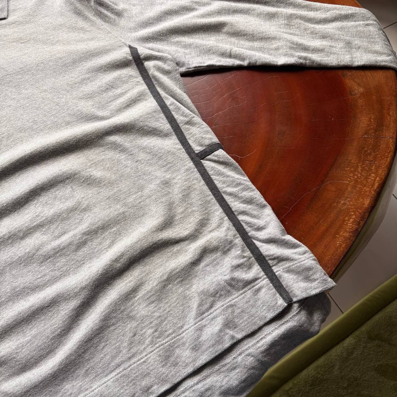 Hermes Hermes Sellier Side ( H ) Longsleeve Grey Polo Shirt Size US L / EU 52-54 / 3 - 8 Thumbnail