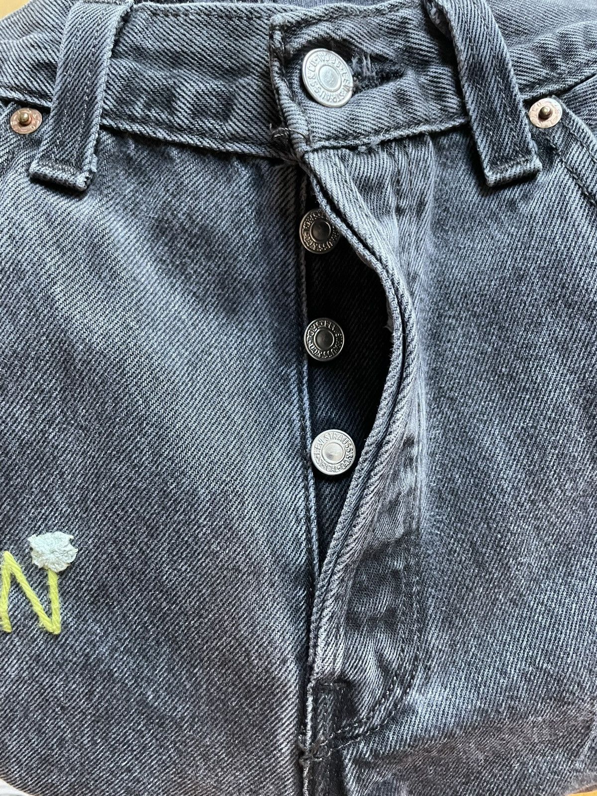 Levi's × Vintage Levi’s Authorized Vintage X Bentgablenits 501 Jeans Size US 30 / EU 46 - 6 Thumbnail