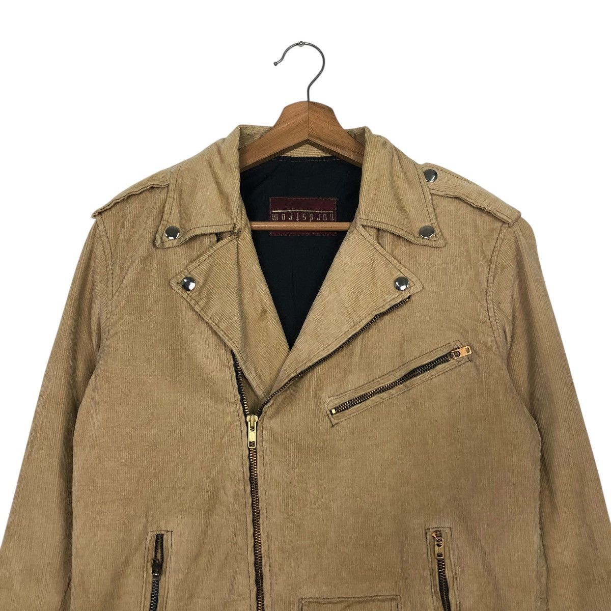 Japanese Brand 🔥VINTAGE BIKER JACKET DOUBLE COLLAR NORDSTORM ISSEY MIYAKE Size US M / EU 48-50 / 2 - 5 Thumbnail