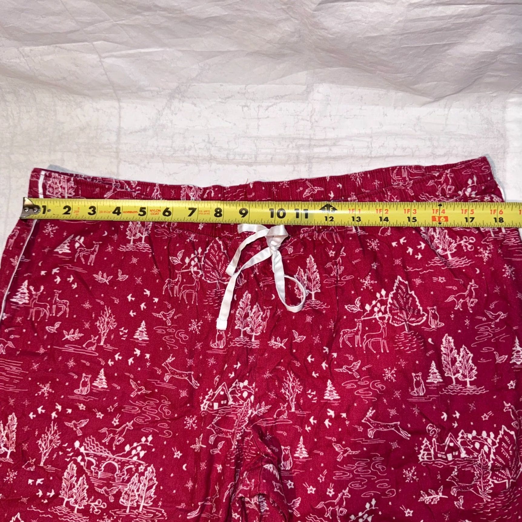 Victoria's Secret Victoria's Secret Womens Lounge Pants Pajama Red Reindeer Christmas All Over Print Jersey 56% Cotton 44% Modal L Size 36" / US 14 / IT 50 - 3 Thumbnail