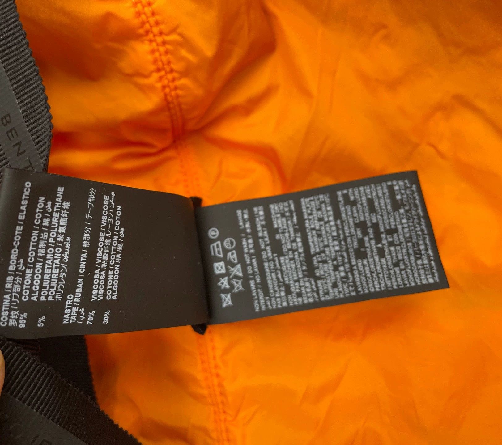 Ben Taverniti Unravel Project Unravel Project MA-1 Distressed Black Orange Liner Jacket Size US M / EU 48-50 / 2 - 5 Thumbnail