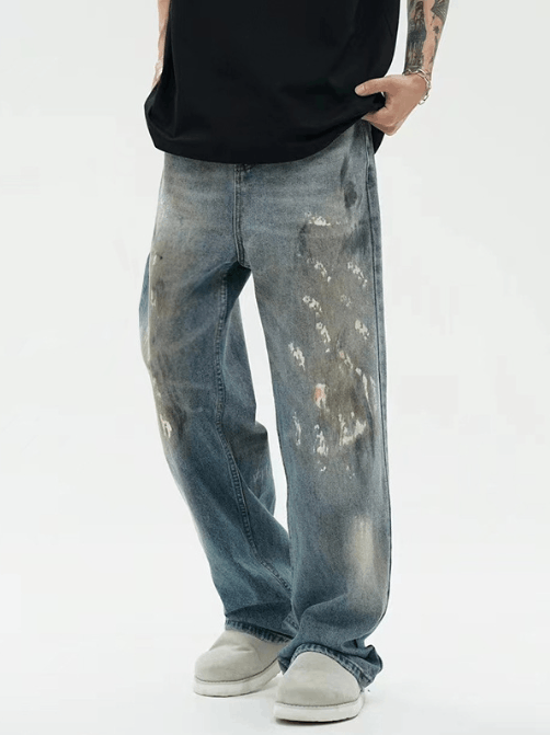 Japanese Brand × Jean American retro ink-washed distressed jeans Size US 32 / EU 48 - 2 Thumbnail