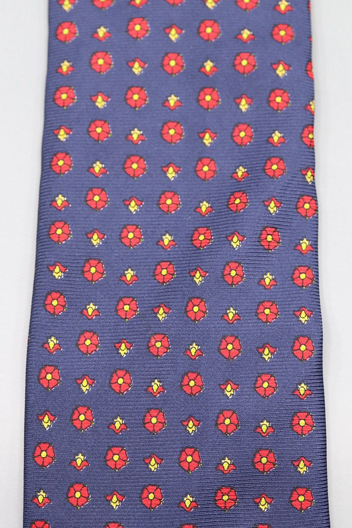 pandora Vintage Pandora Silk Tie – Red Floral Pattern Size ONE SIZE - 5 Thumbnail
