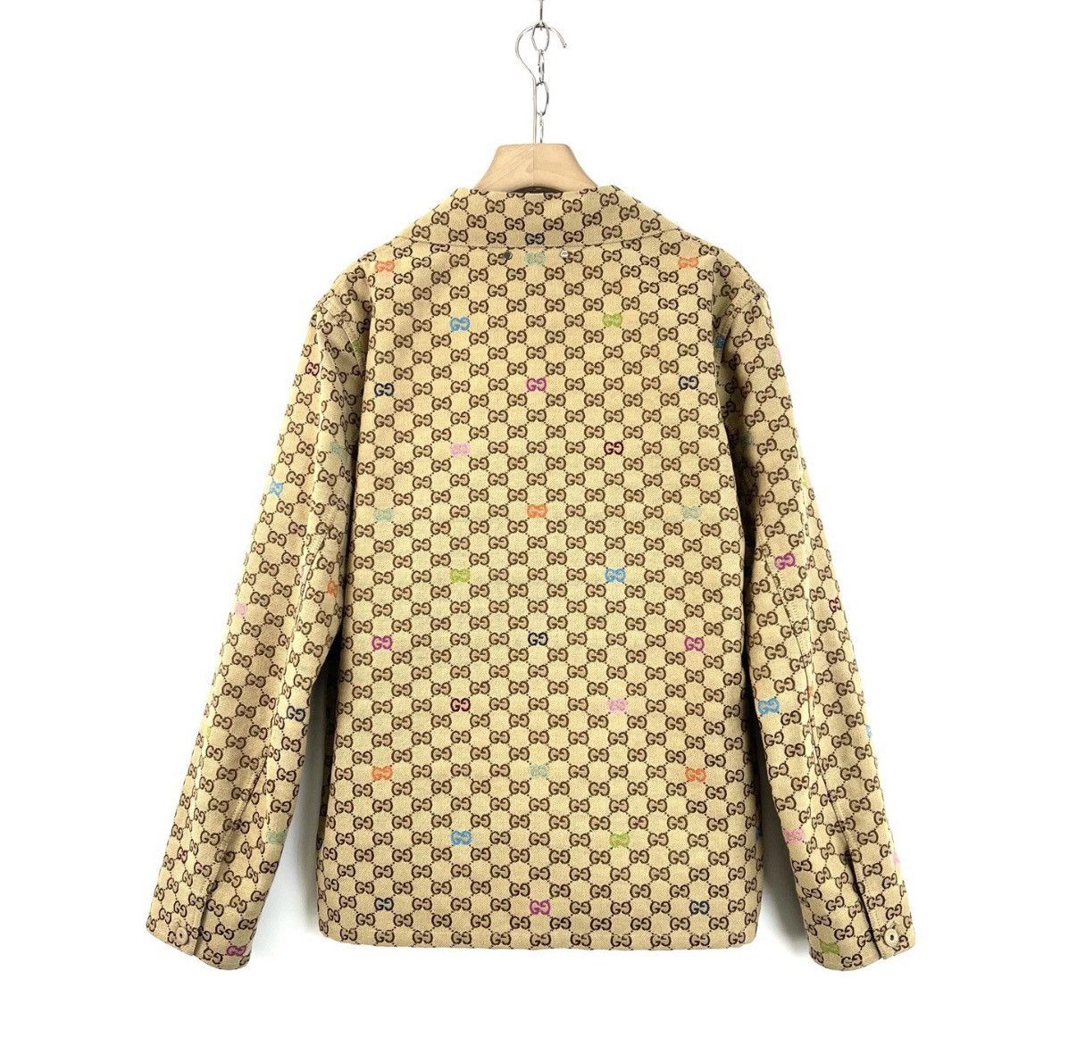 Gucci Gucci / Khaki Brown All-Over GG Print Jacket K12 Size US S / EU 44-46 / 1 - 2 Thumbnail