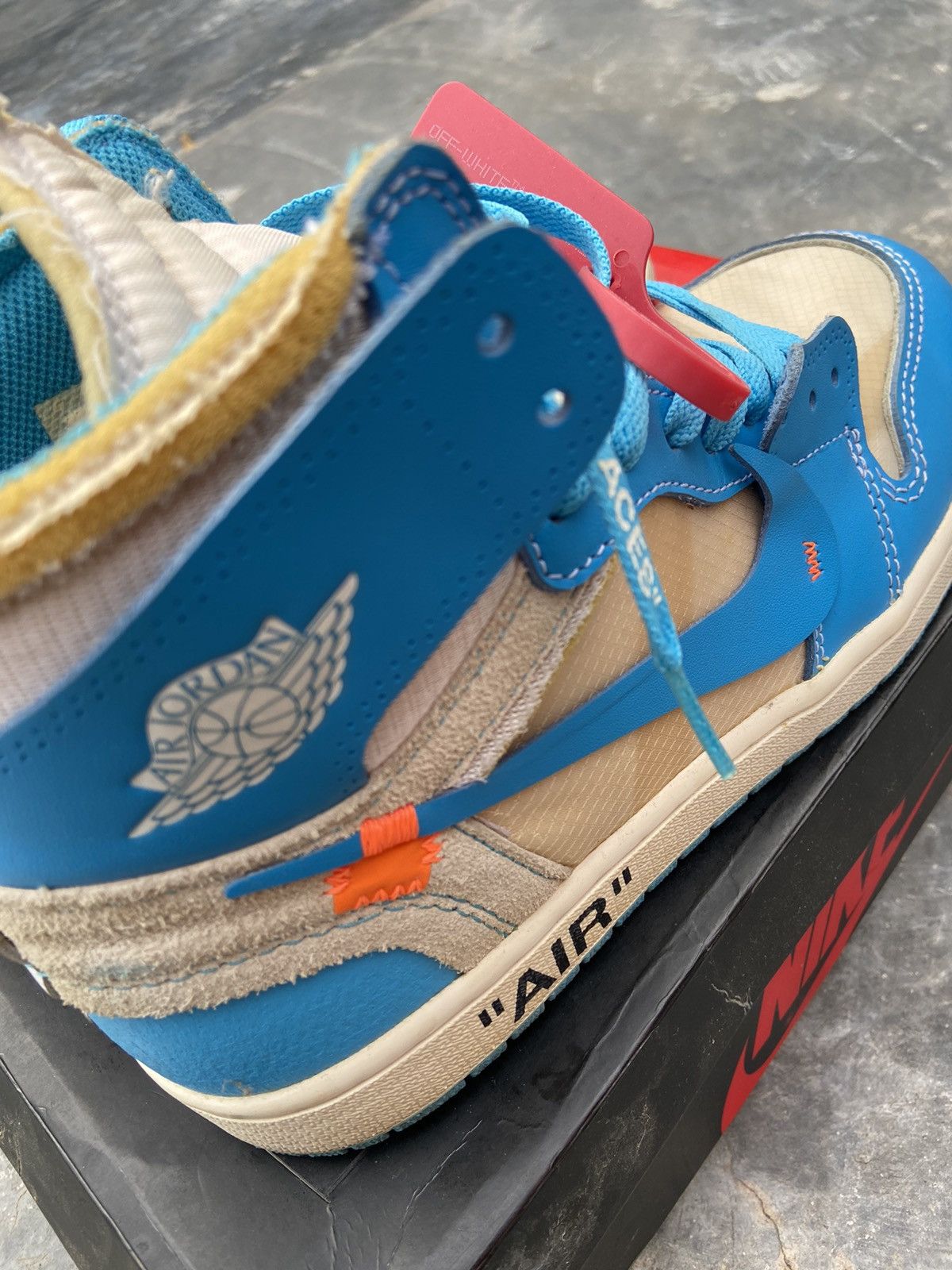 Nike AIR JORDAN 1 X OFF WHITE NRG Size US 7.5 / EU 40-41 - 4 Thumbnail