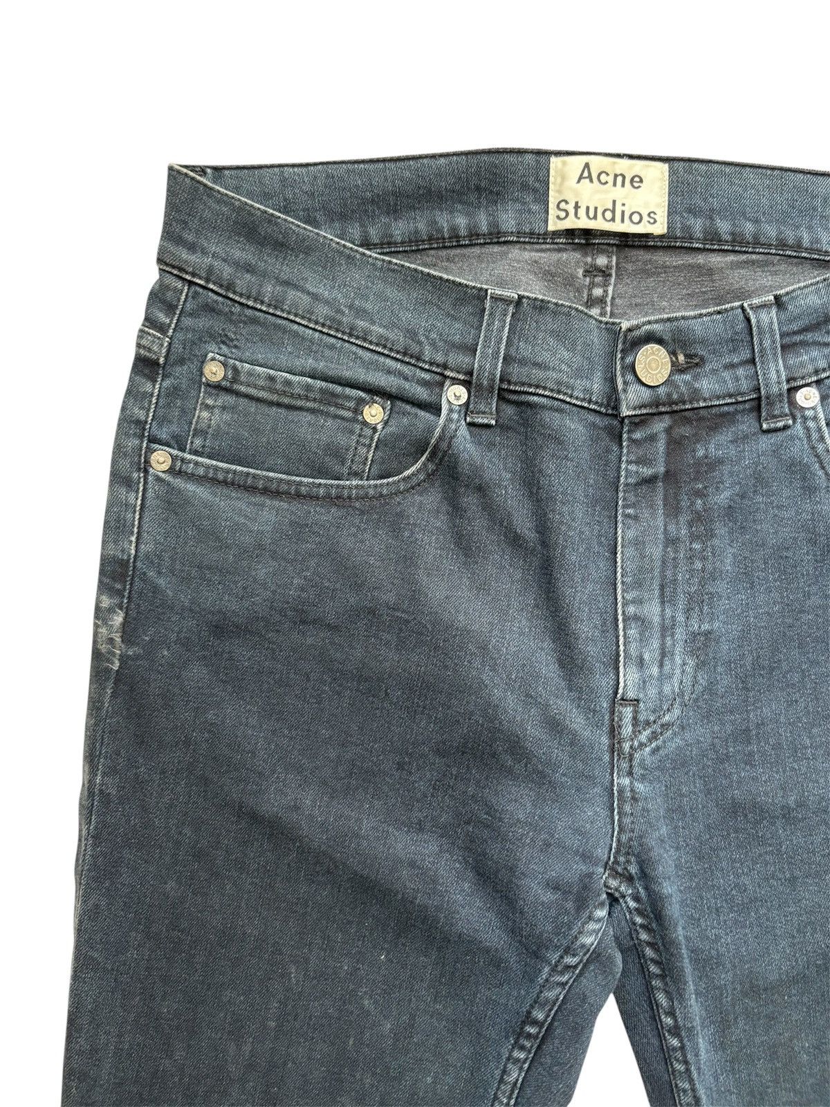Acne Studios Acne Studios ACE Blue/Black Skinny Jeans Denim Size US 32 / EU 48 - 8 Thumbnail