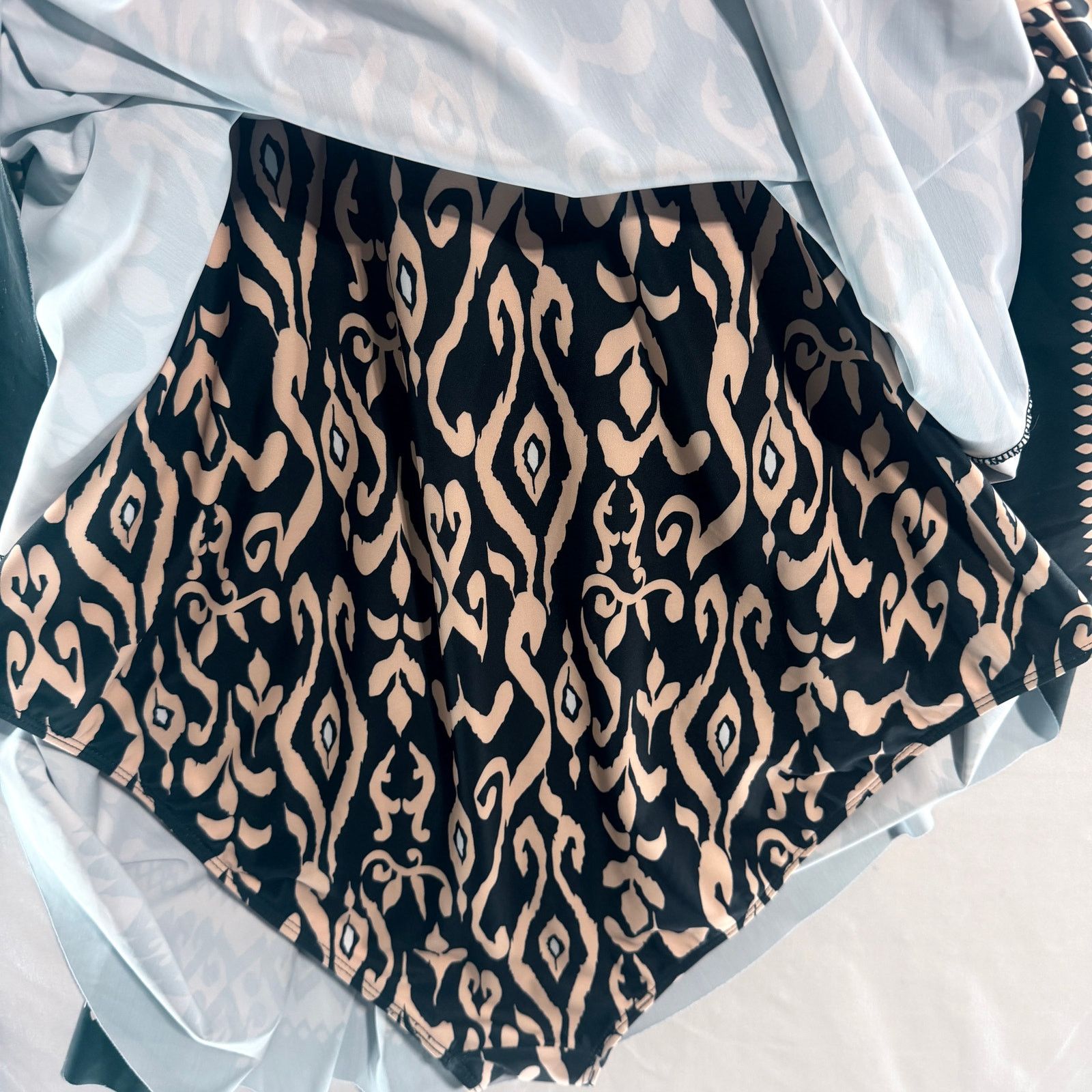 Other BloomChic Swim Dress Plus Size 26 black/biege 1 pc Swimwear Size 4XL / US 24-26 - 8 Thumbnail